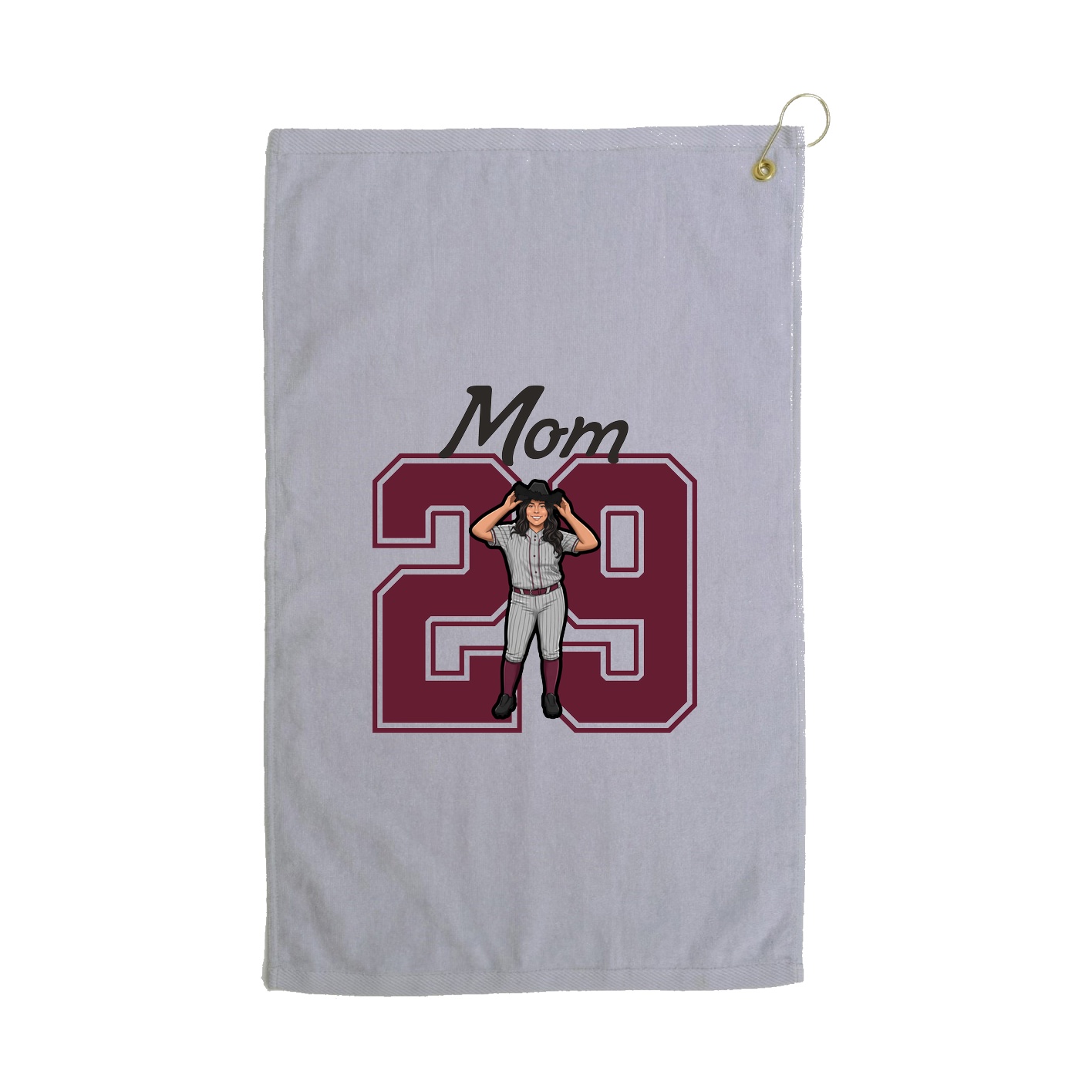 Golf Towel — Mothers Day Shirsey in Grey