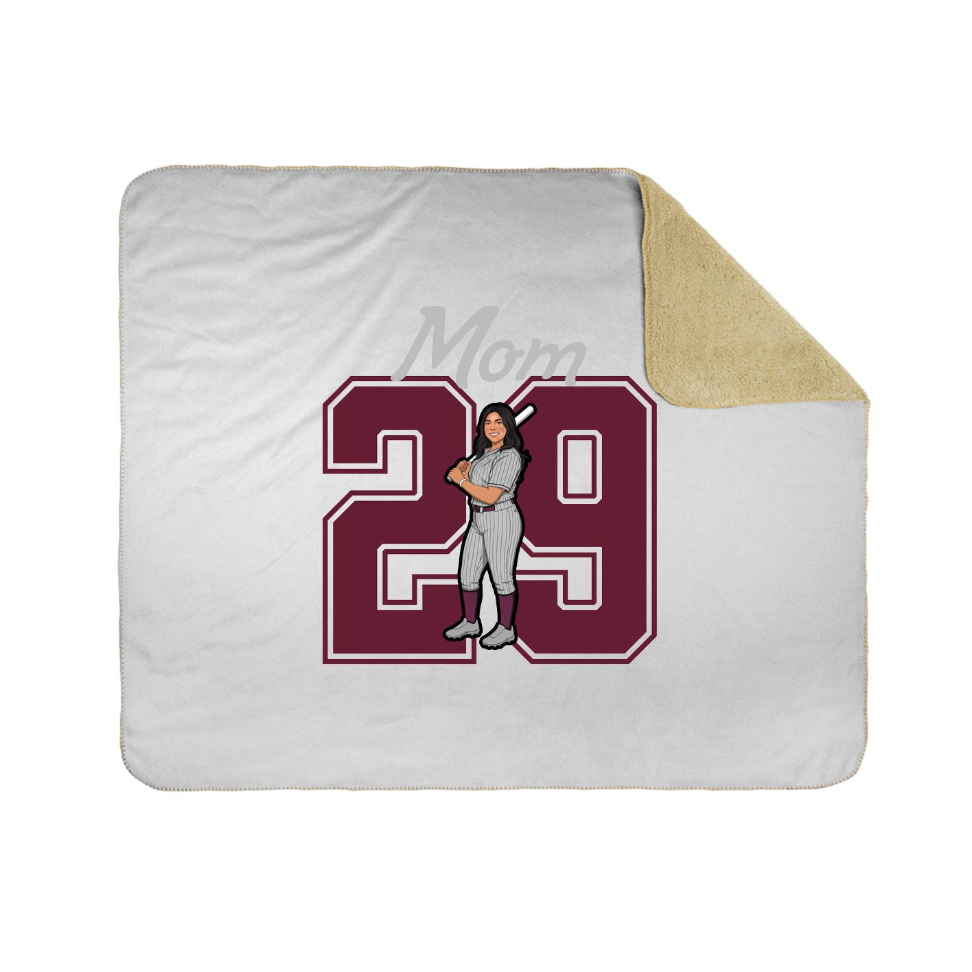 Throw Blanket — Mothers Day Shirsey in White