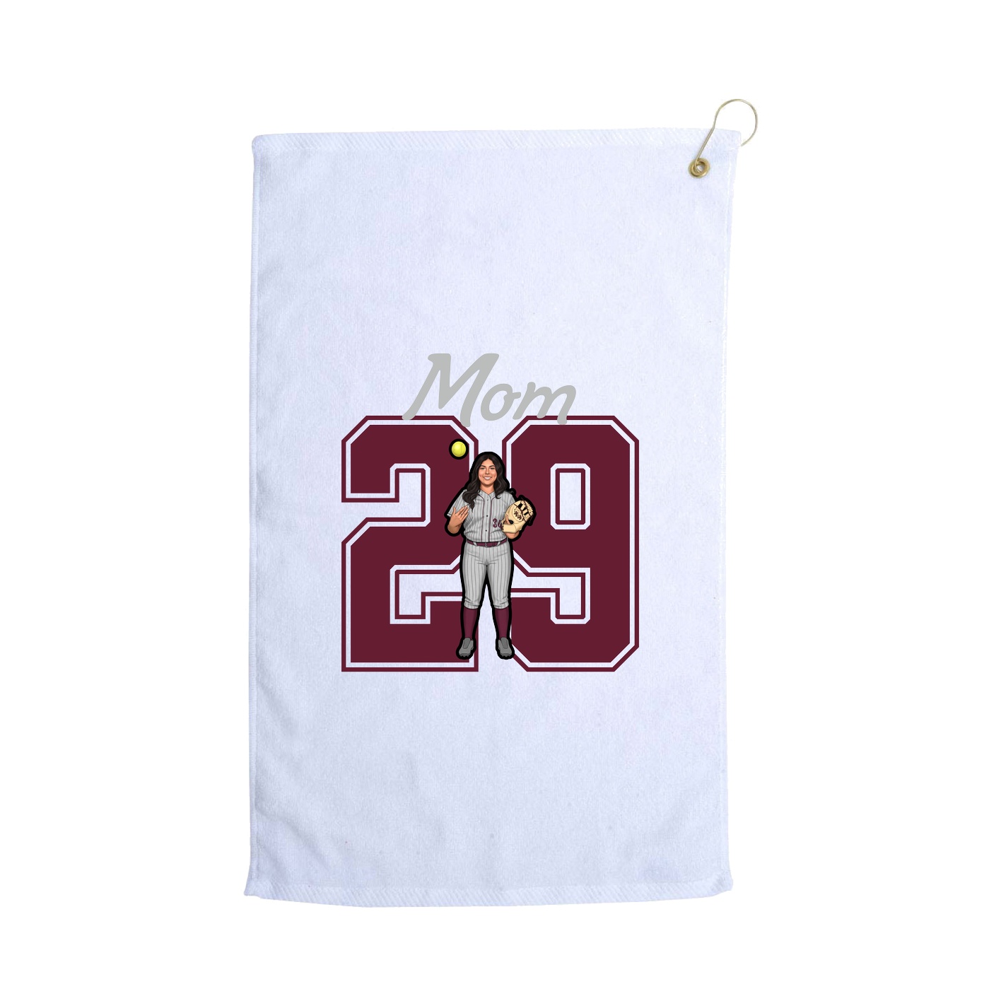 Golf Towel — Mothers Day Shirsey in White