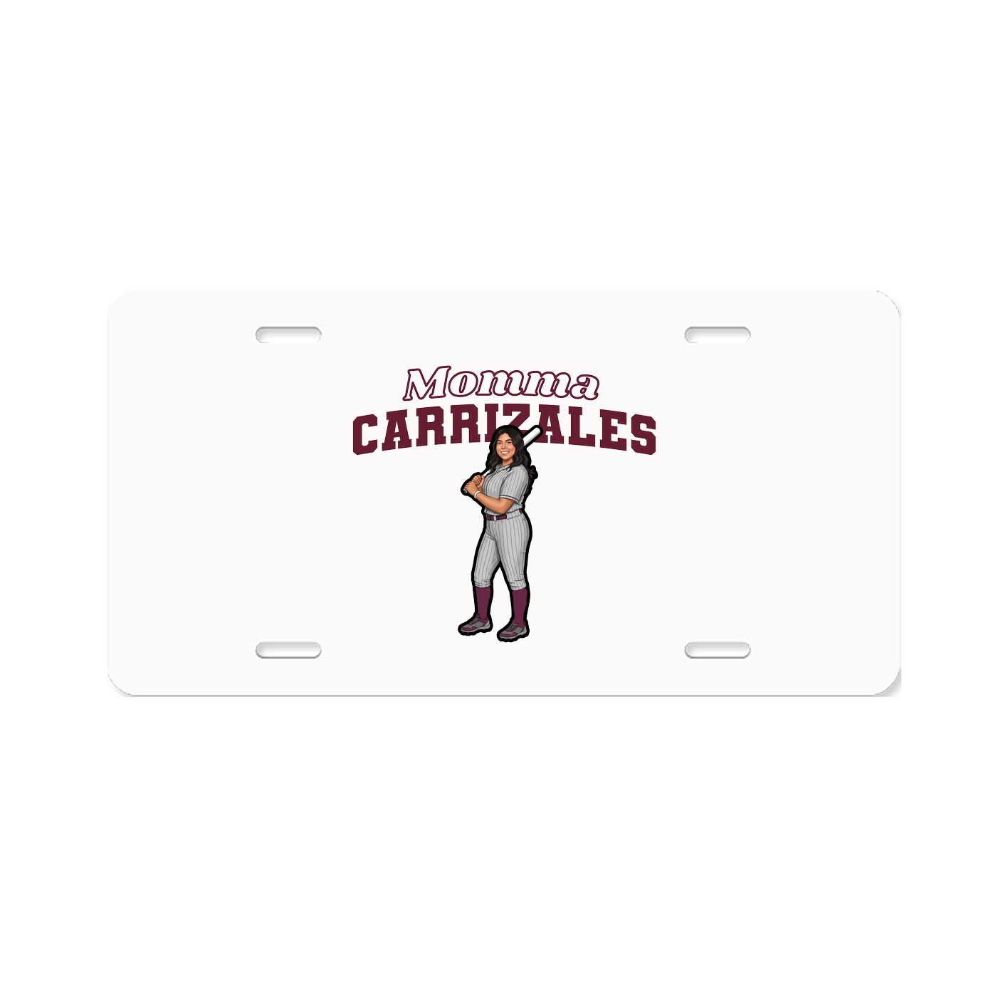 License Plate — Mothers Day Block in Classic