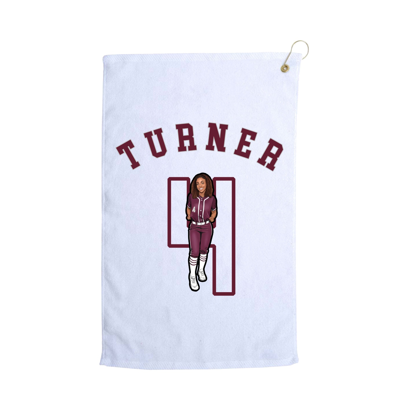 Golf Towel — Shirsey Arch in White