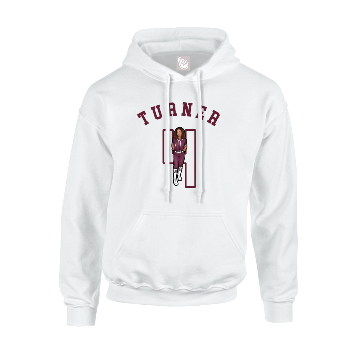 Youth Hoodie — Shirsey Arch in White