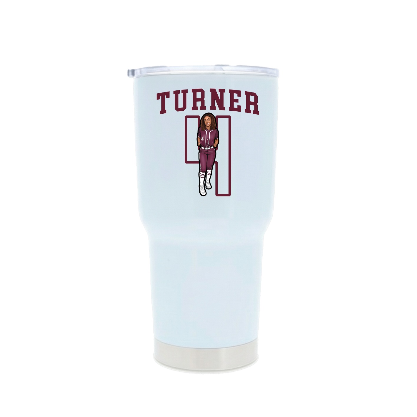 30oz Stainless Steel Tumbler — Shirsey in White