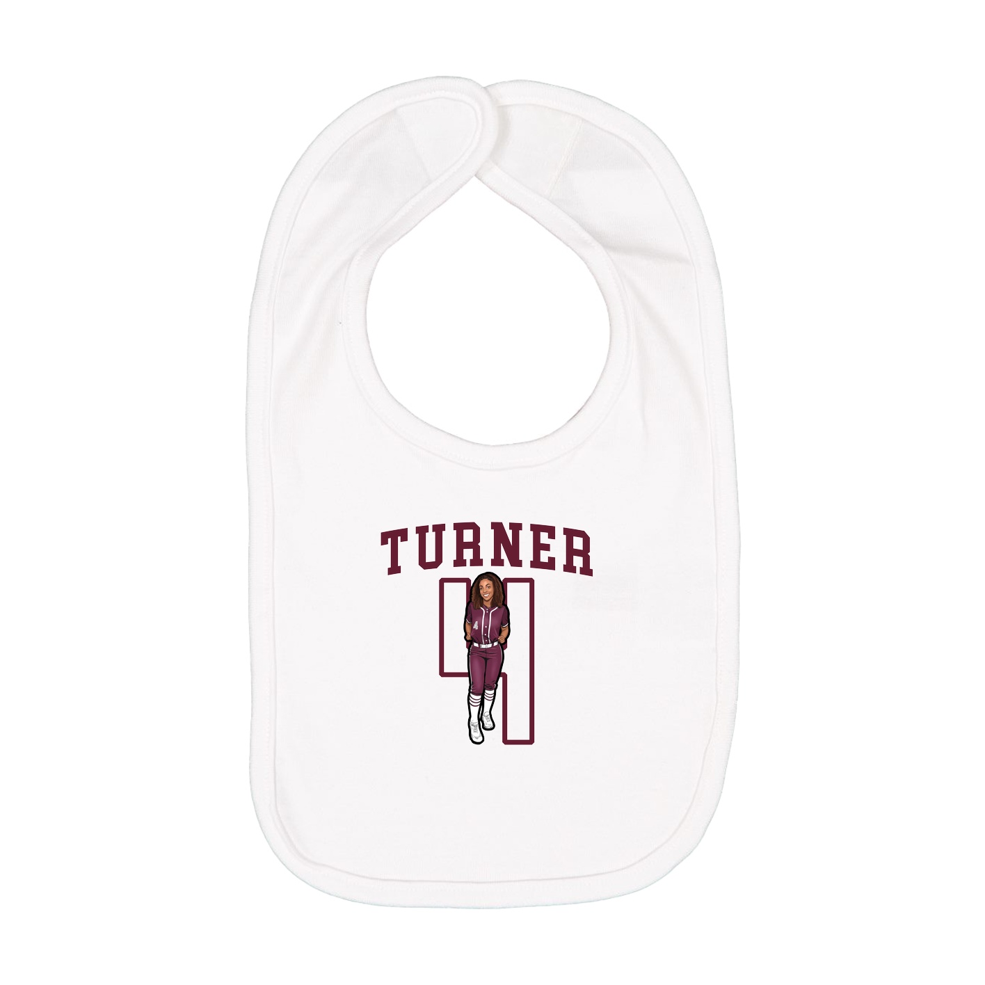 Infant Bib — Shirsey in White