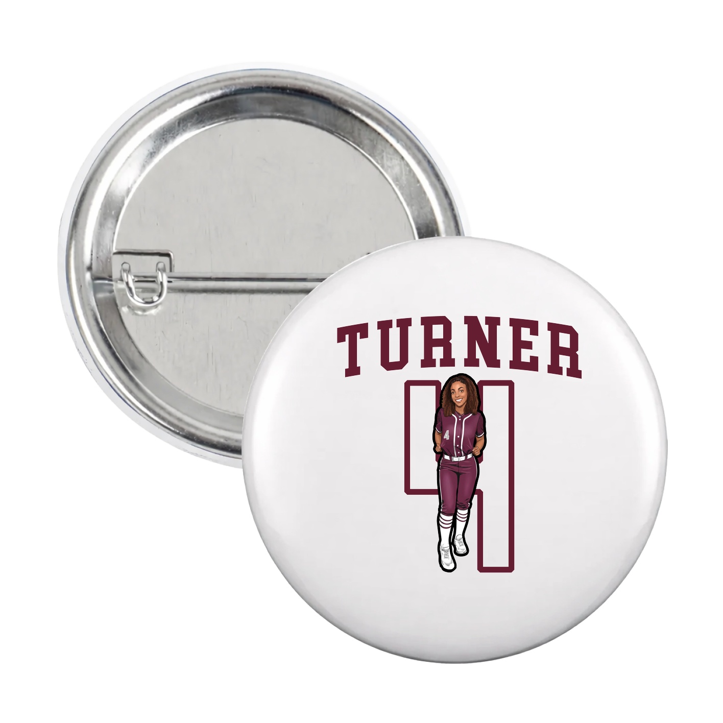 Game Day Button — Shirsey in White