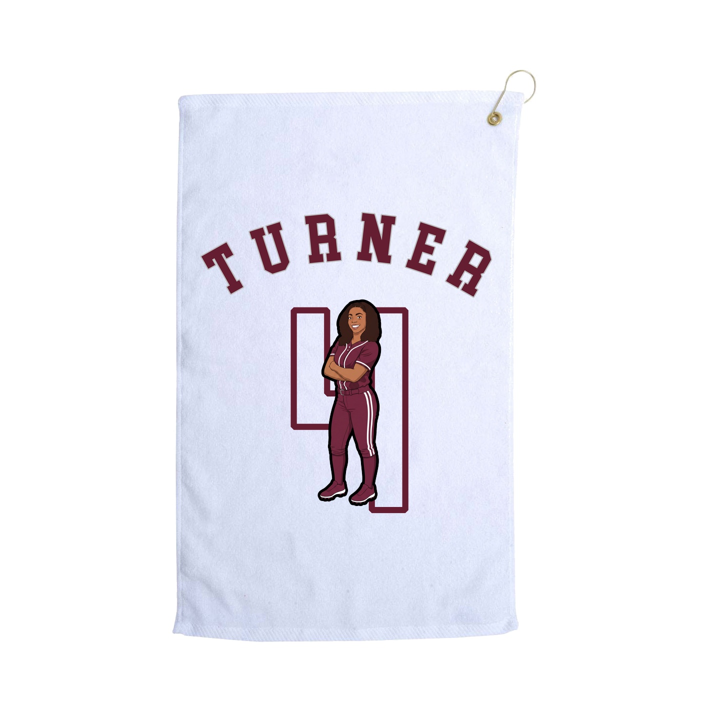 Golf Towel — Shirsey Arch in White
