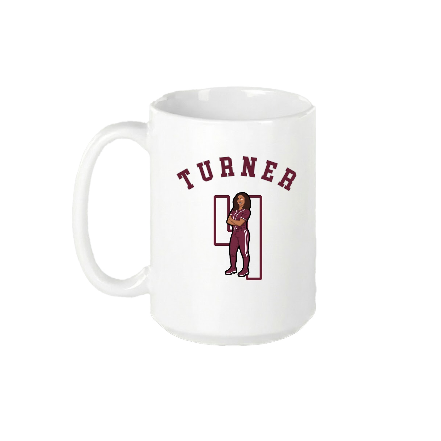15oz Coffee Mug — Shirsey Arch in White