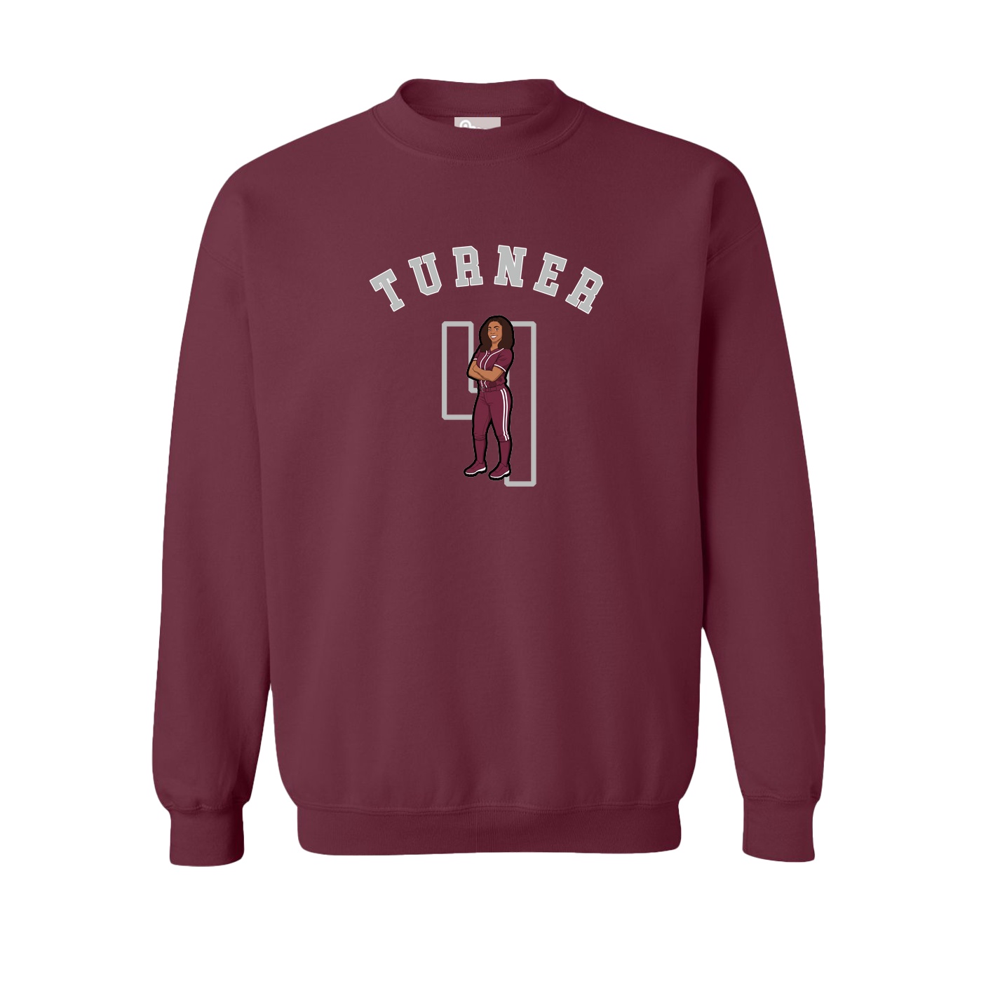 Fleece Crew — Shirsey Arch in Maroon