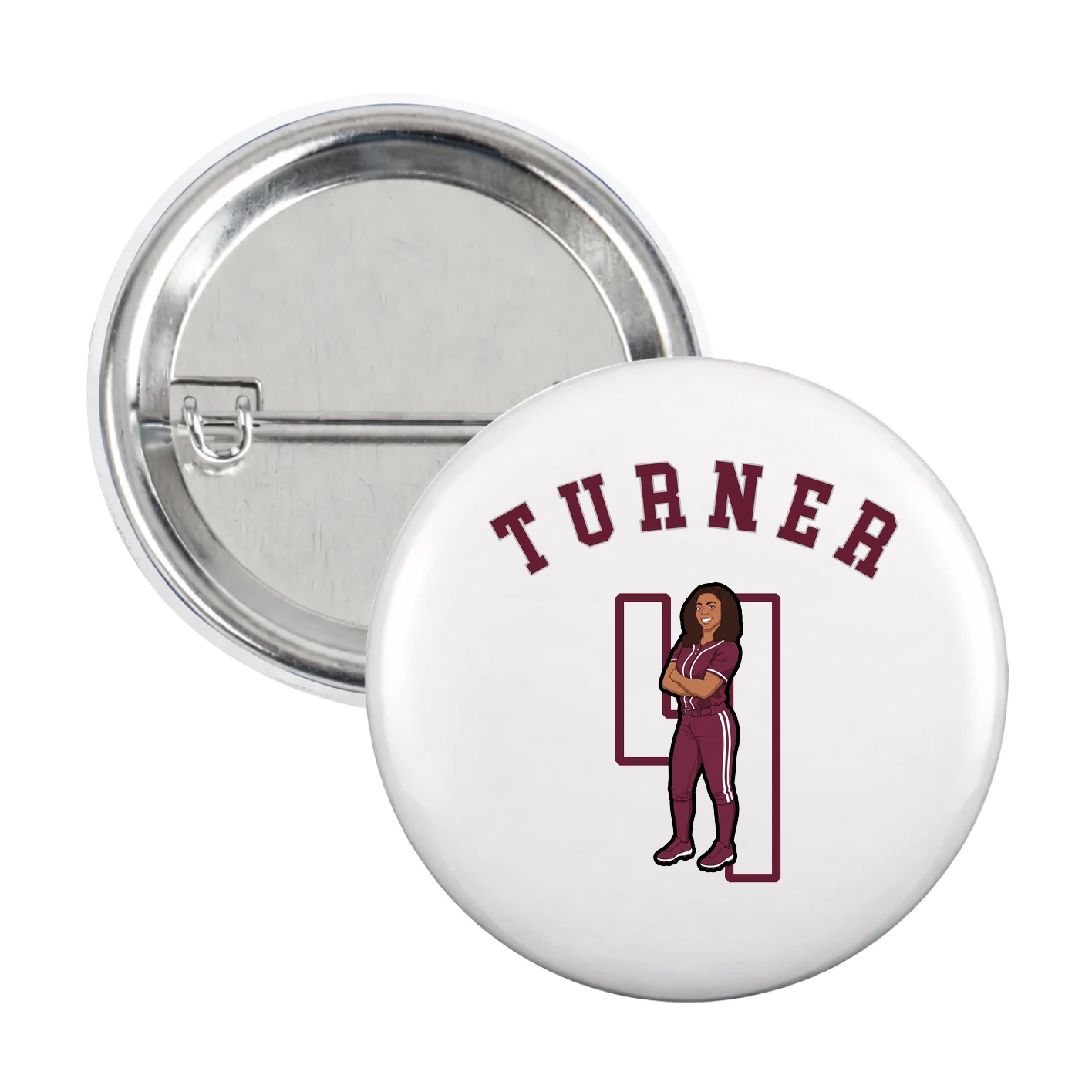 Game Day Button — Shirsey Arch in White
