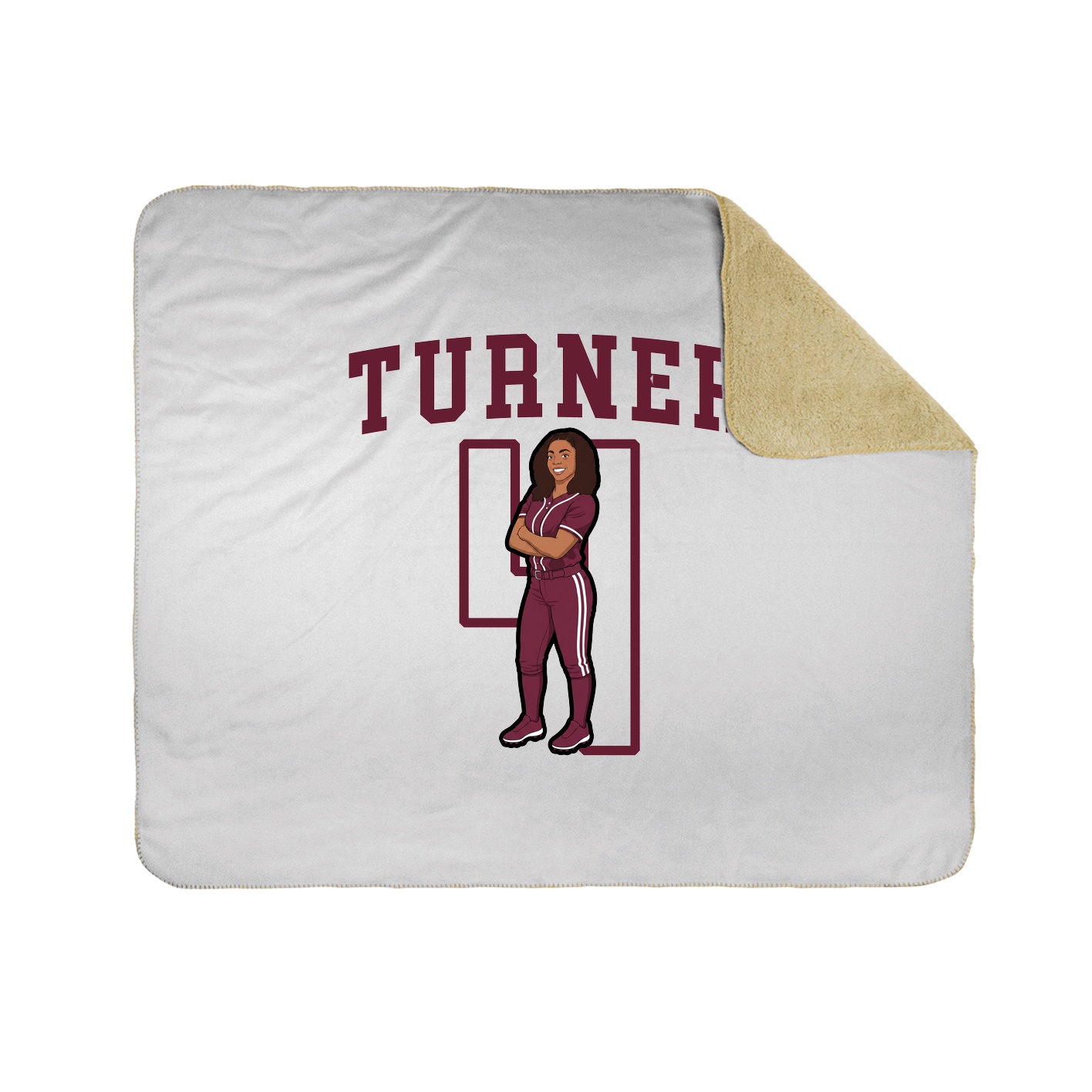 Throw Blanket — Shirsey in White