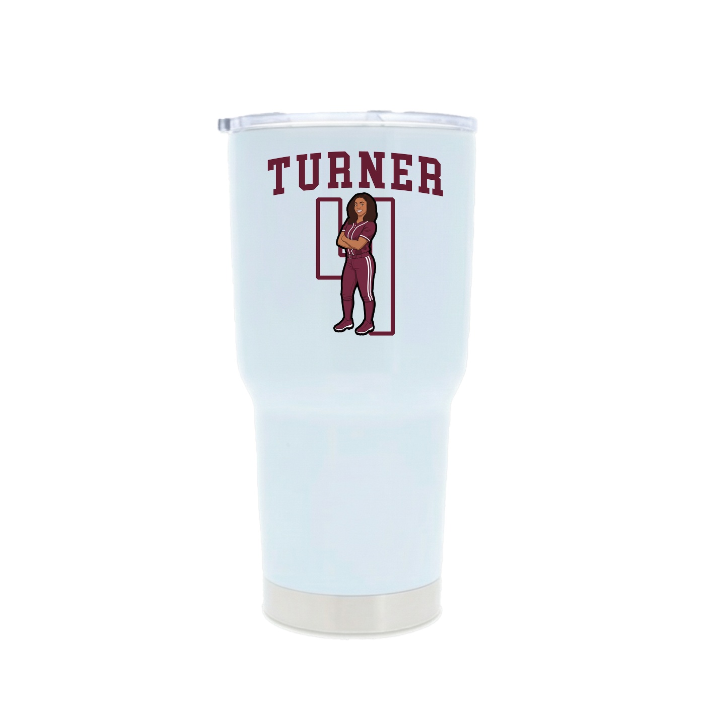 30oz Stainless Steel Tumbler — Shirsey in White