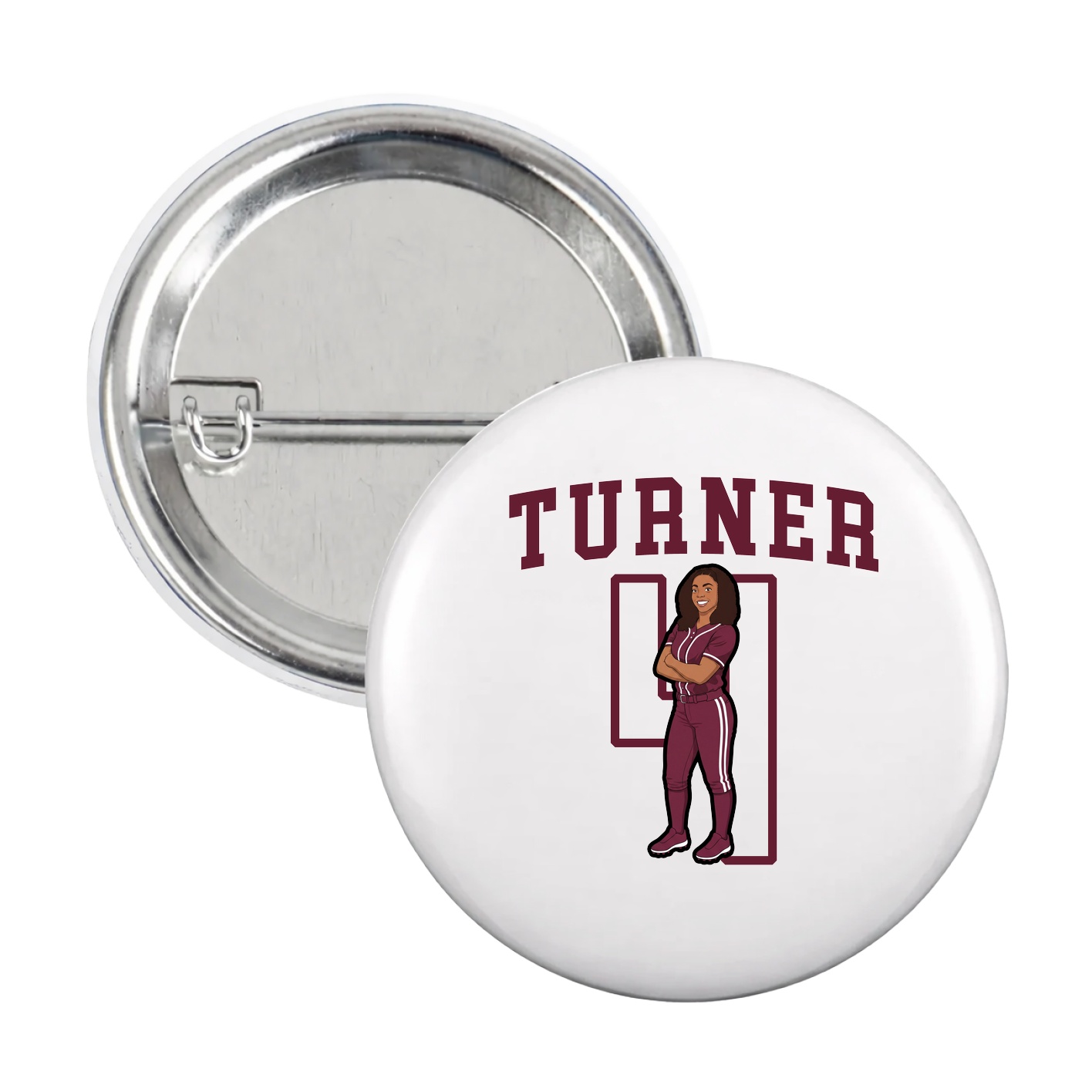 Game Day Button — Shirsey in White