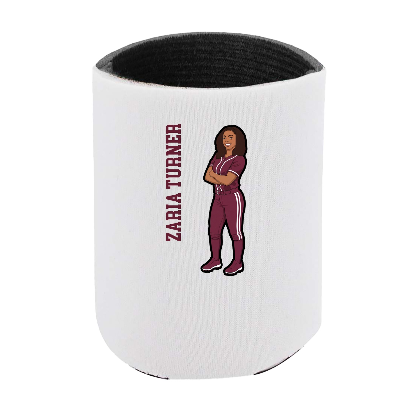 Can Holder — Name Vertical in White
