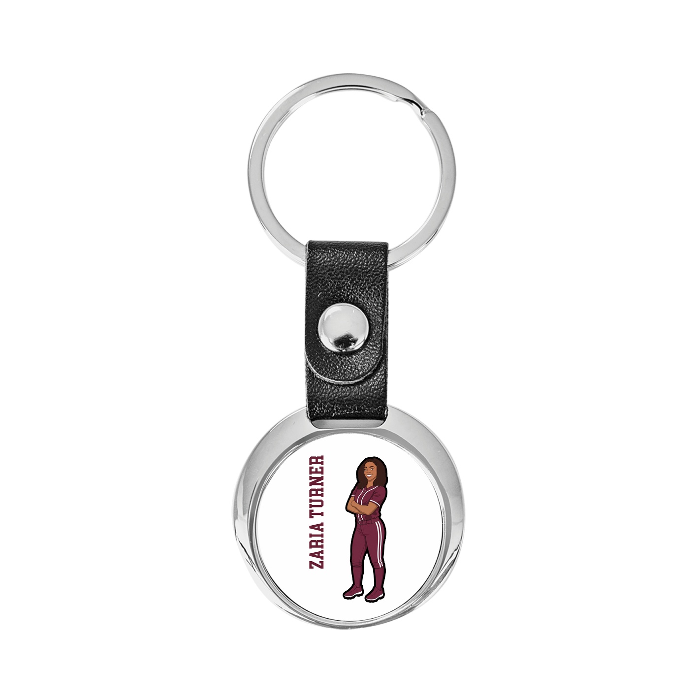 Key Chain — Name Vertical in Classic