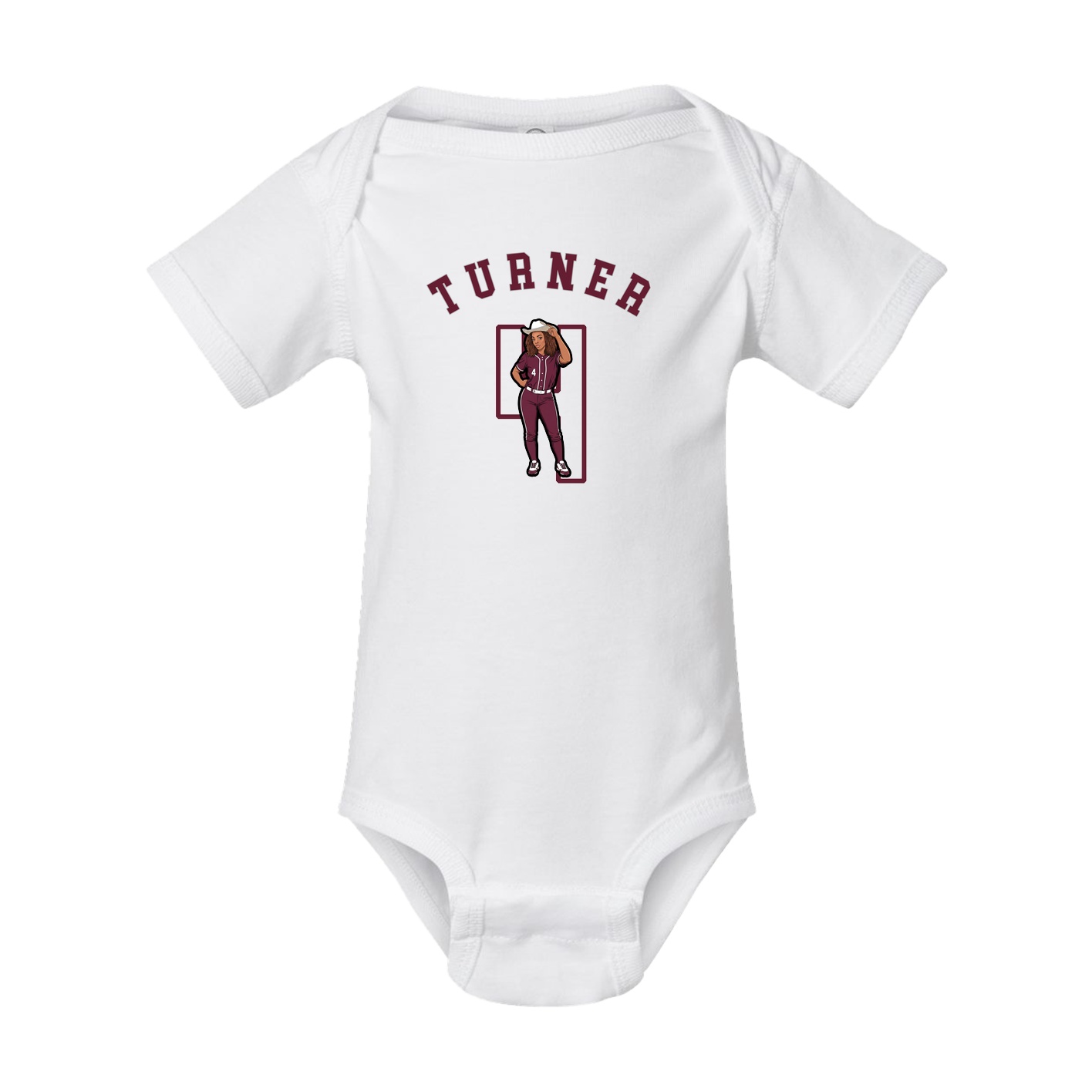 Baby Onesie — Shirsey Arch in White