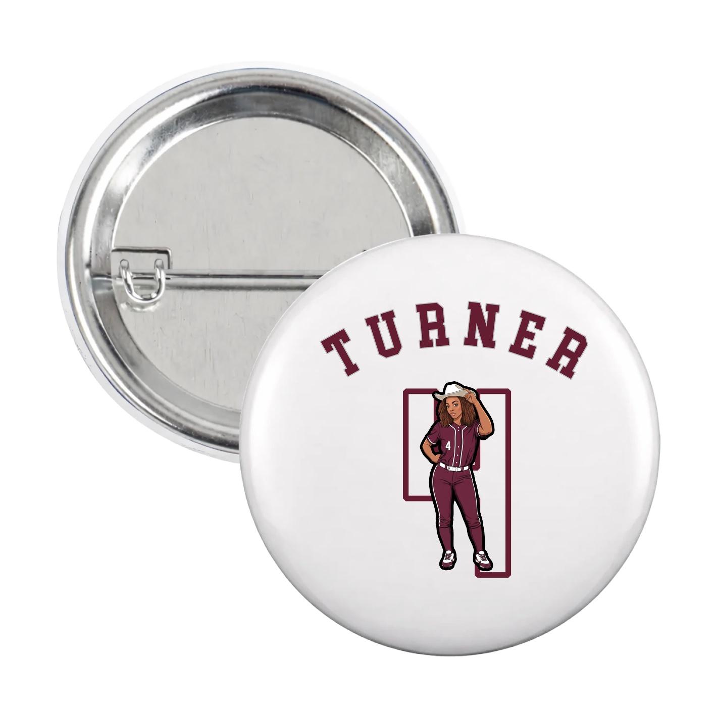 Game Day Button — Shirsey Arch in White