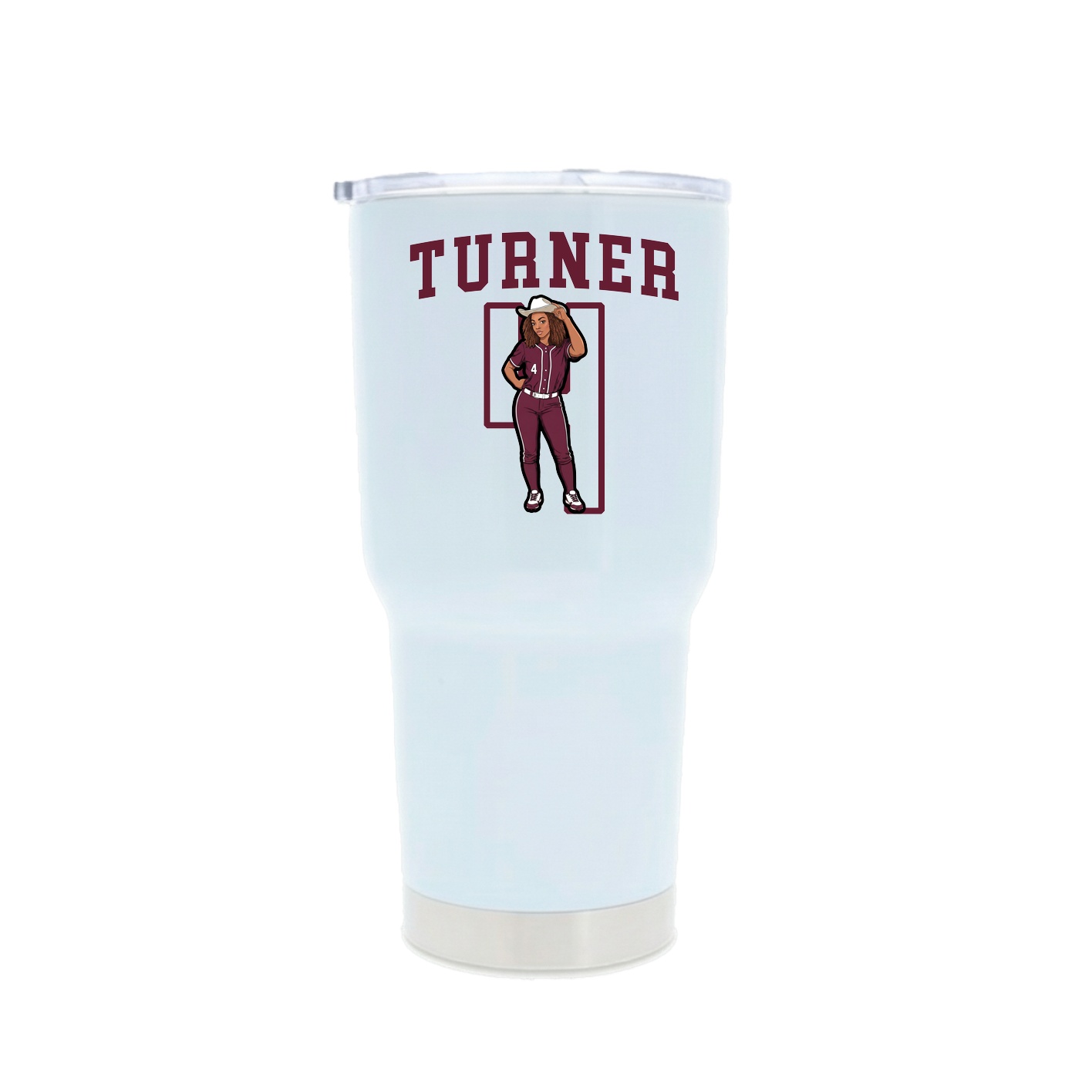 30oz Stainless Steel Tumbler — Shirsey in White
