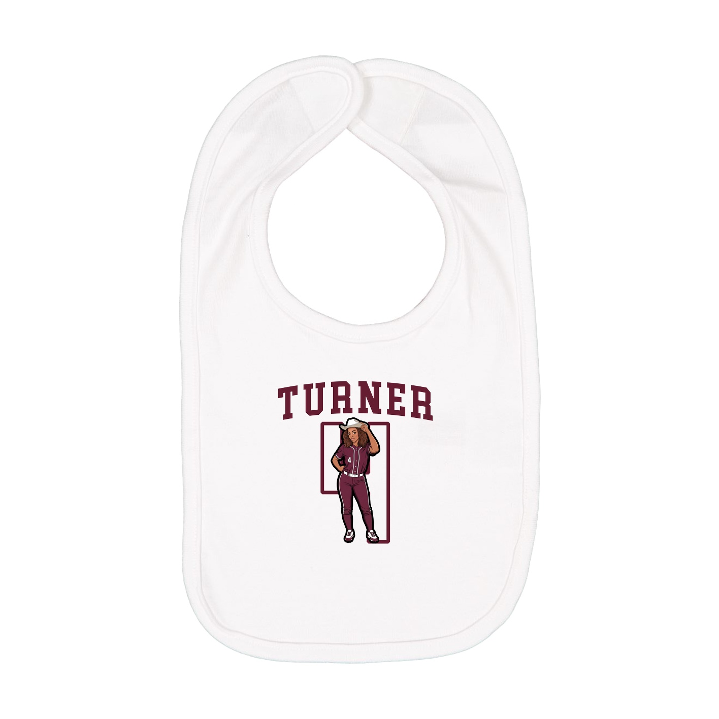 Infant Bib — Shirsey in White
