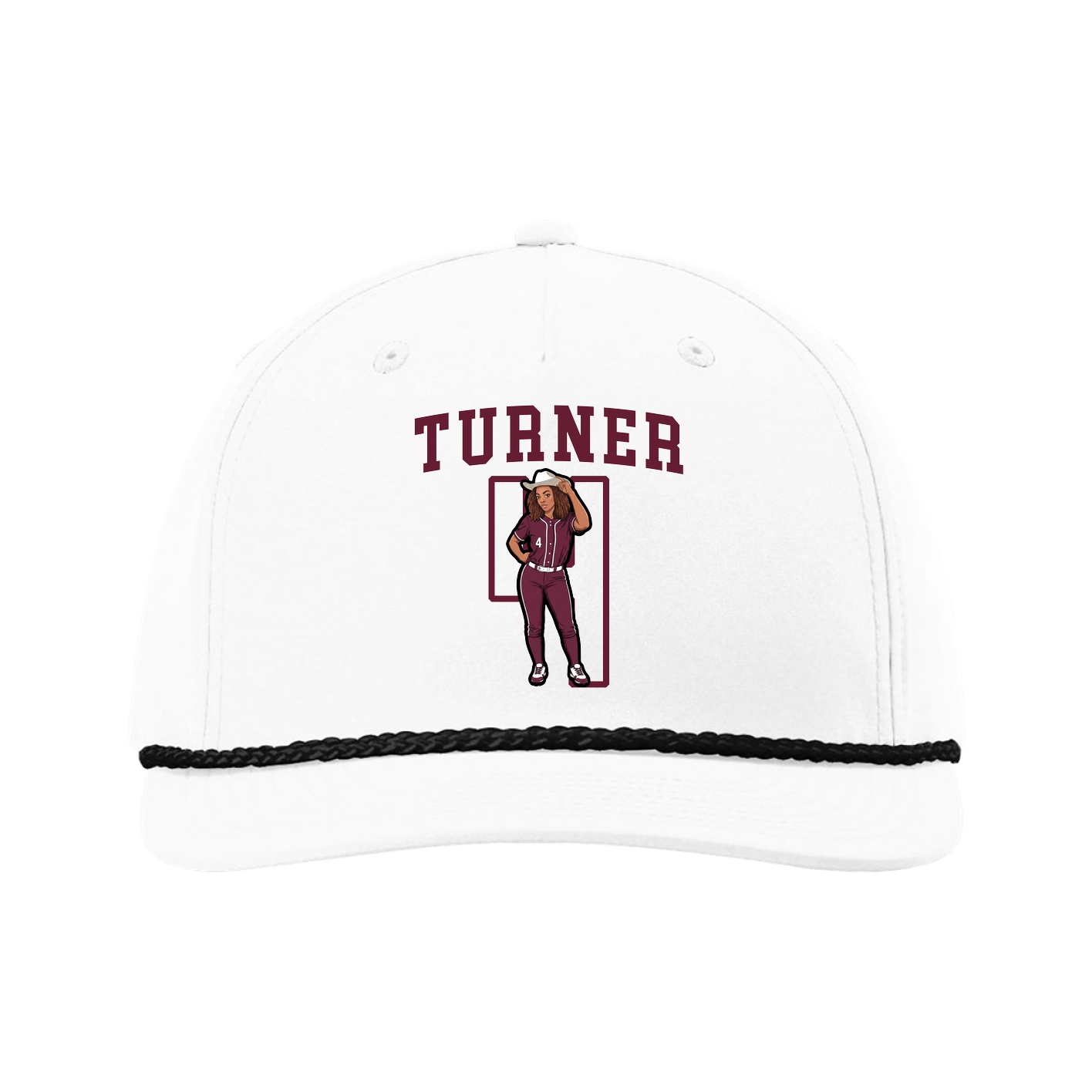 Five-Panel Classic Rope Cap — Shirsey in White