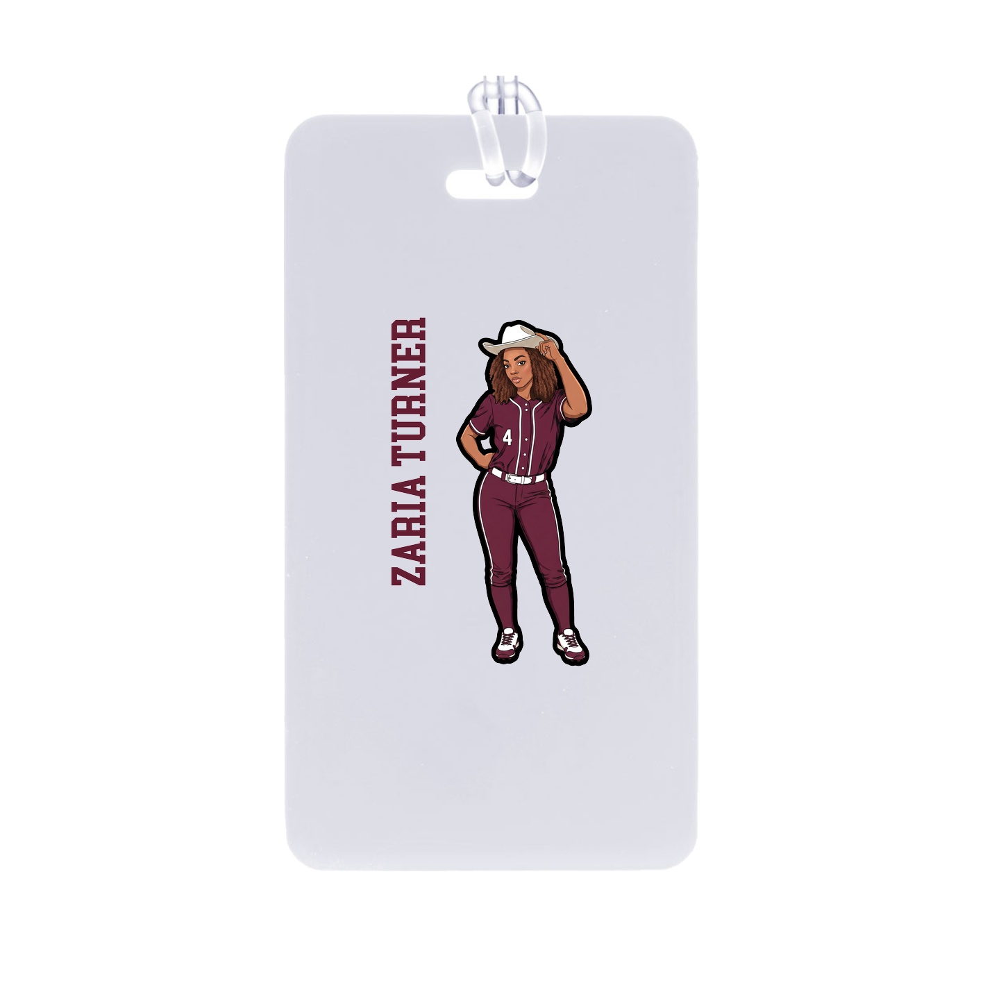 Bag Tag — Name Vertical in Classic
