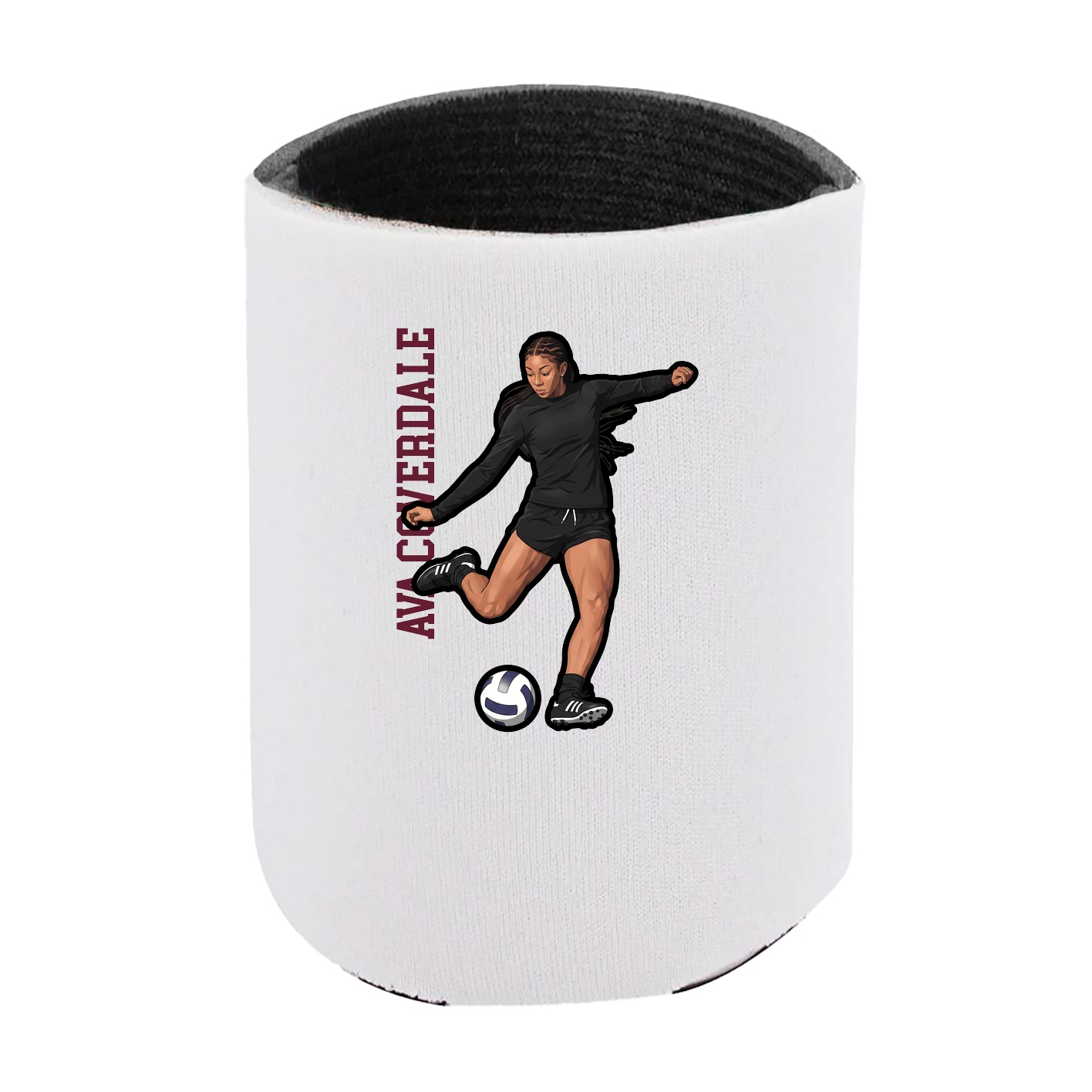 Can Holder — Name Vertical in White