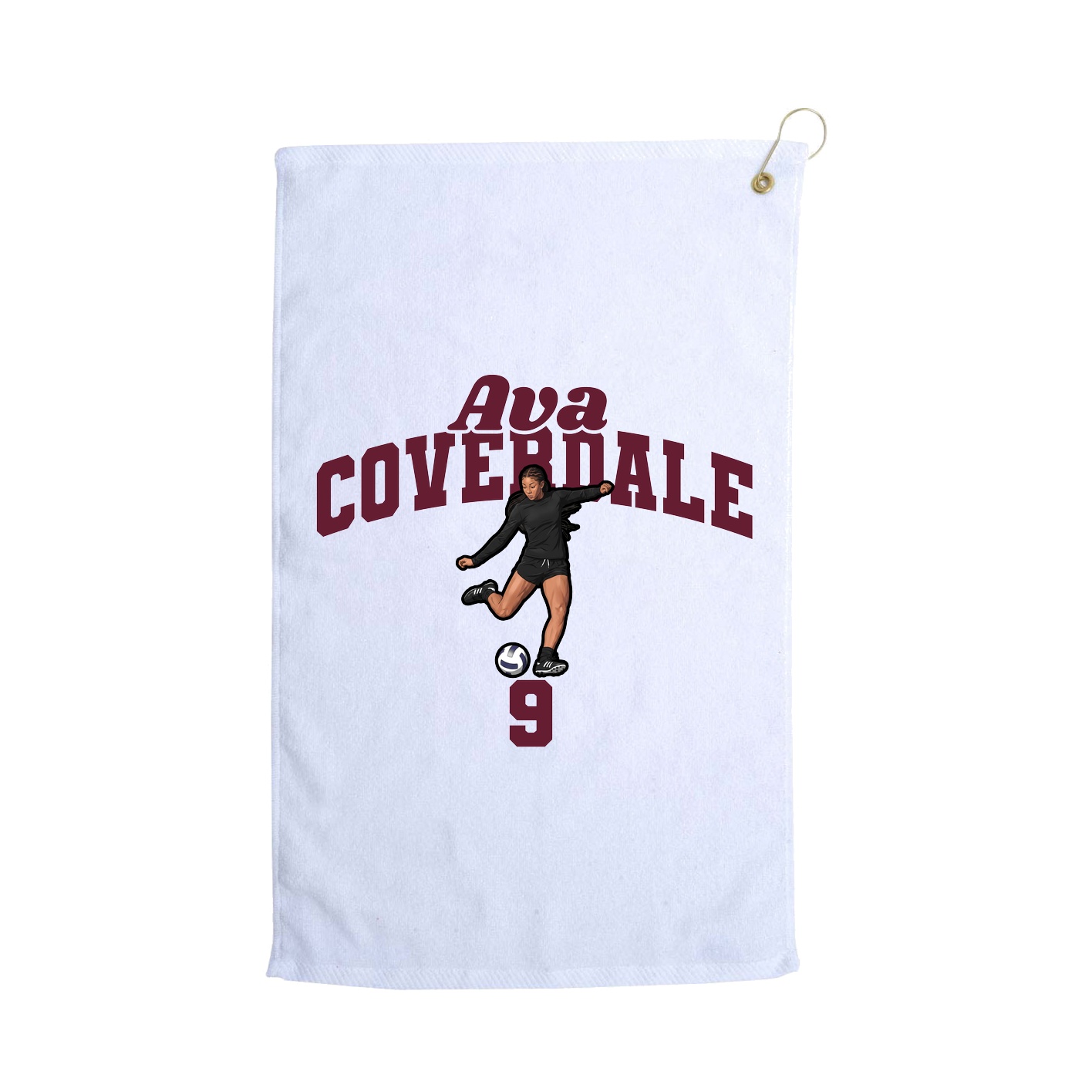 Golf Towel — Signature Arch in White