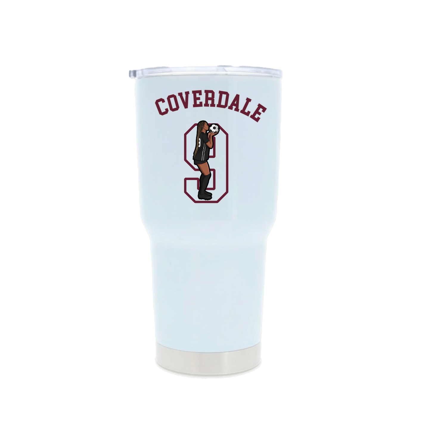 30oz Stainless Steel Tumbler — Shirsey Arch in White