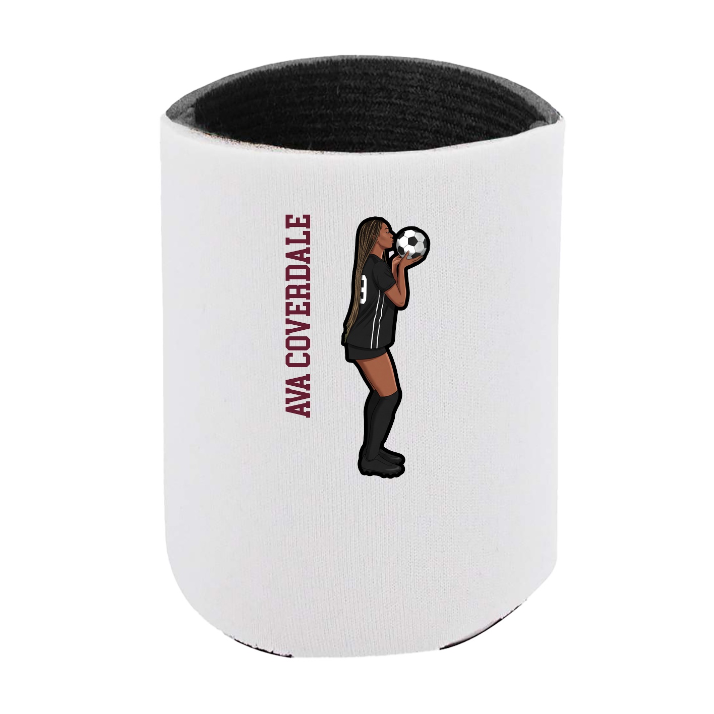 Can Holder — Name Vertical in White