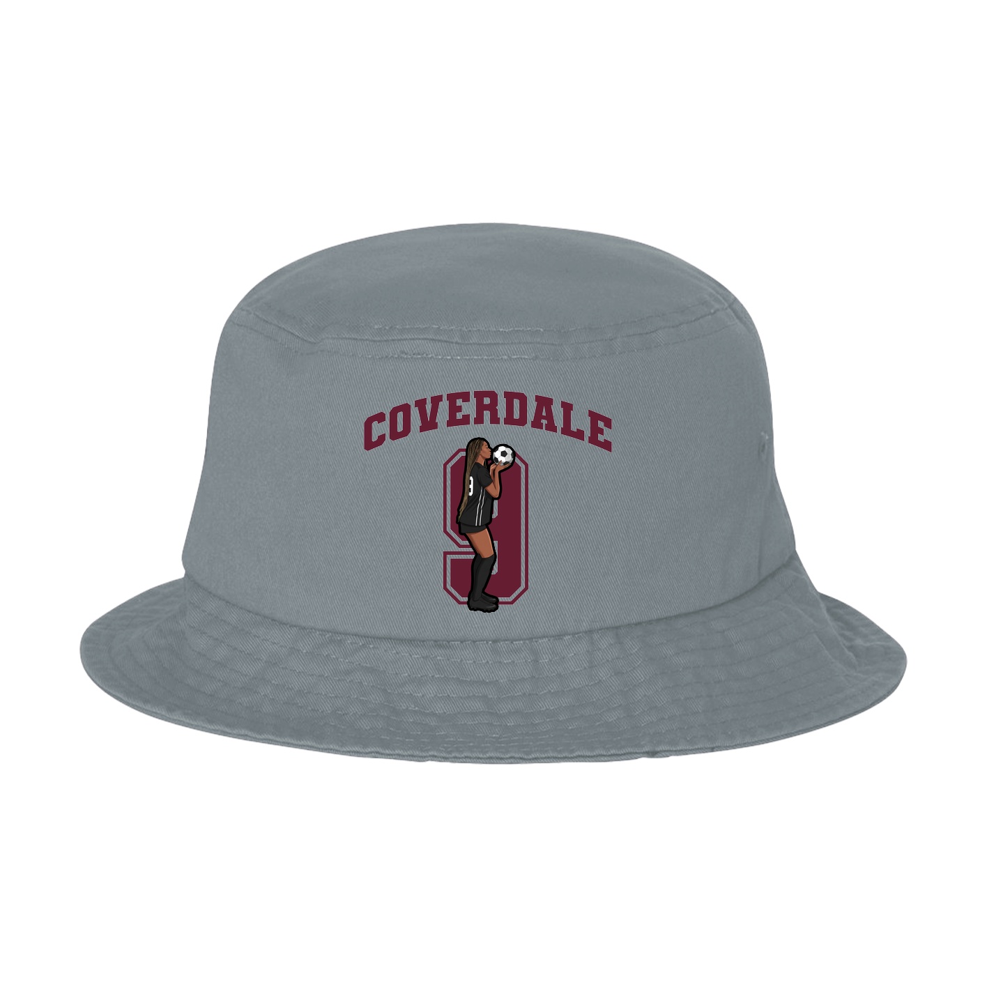 Bucket Cap — Number in Grey