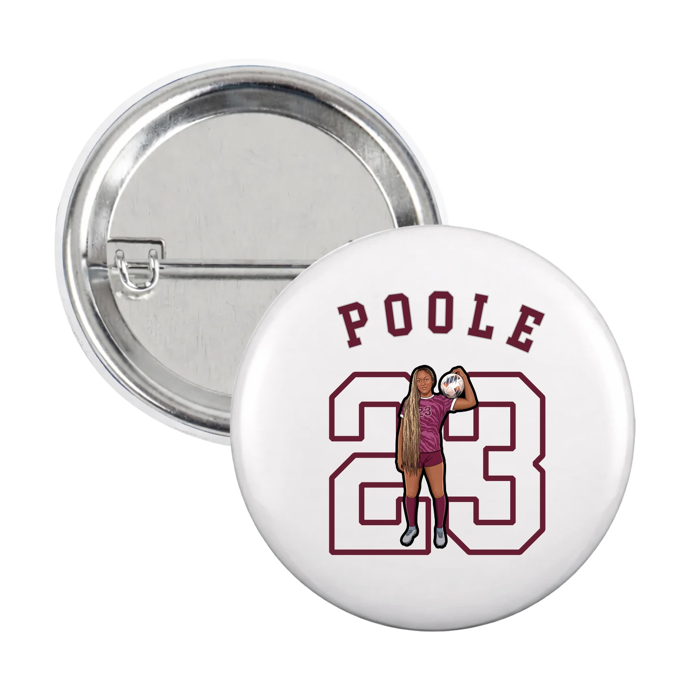 Game Day Button — Shirsey Arch in White