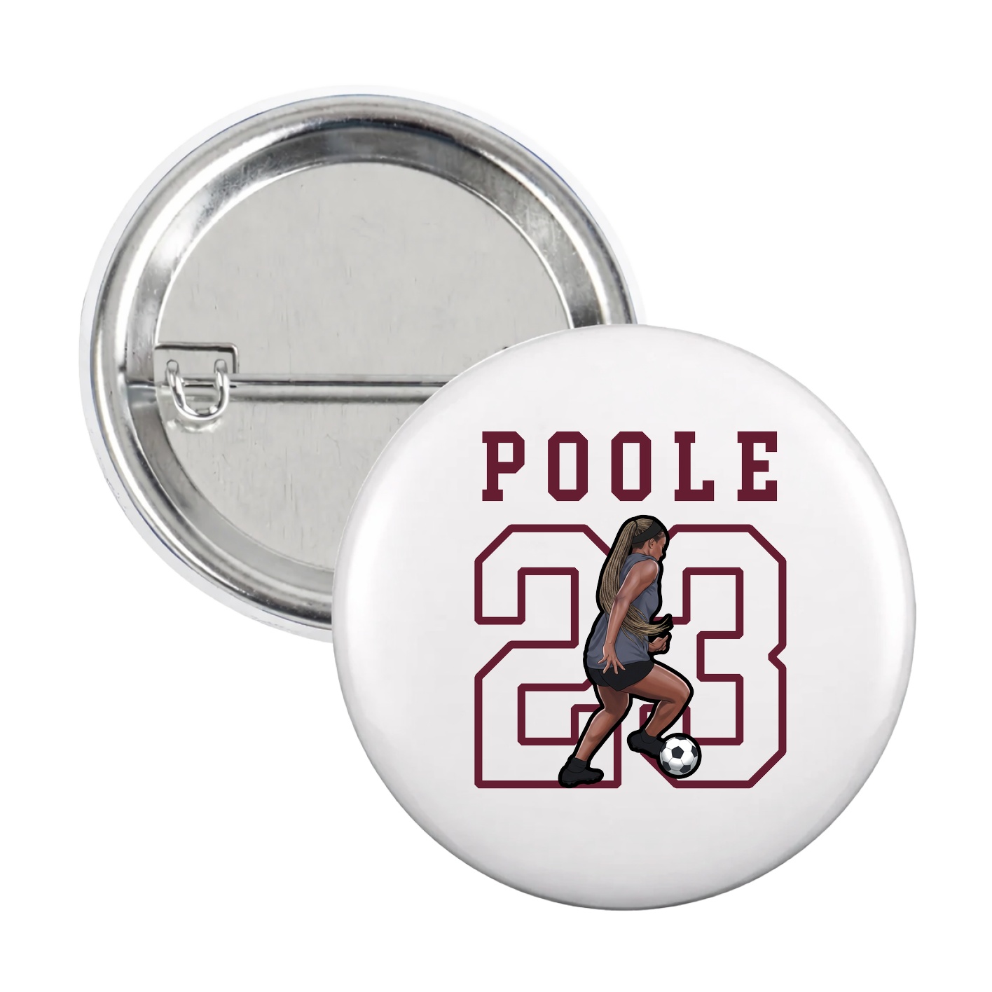 Game Day Button — Shirsey in White