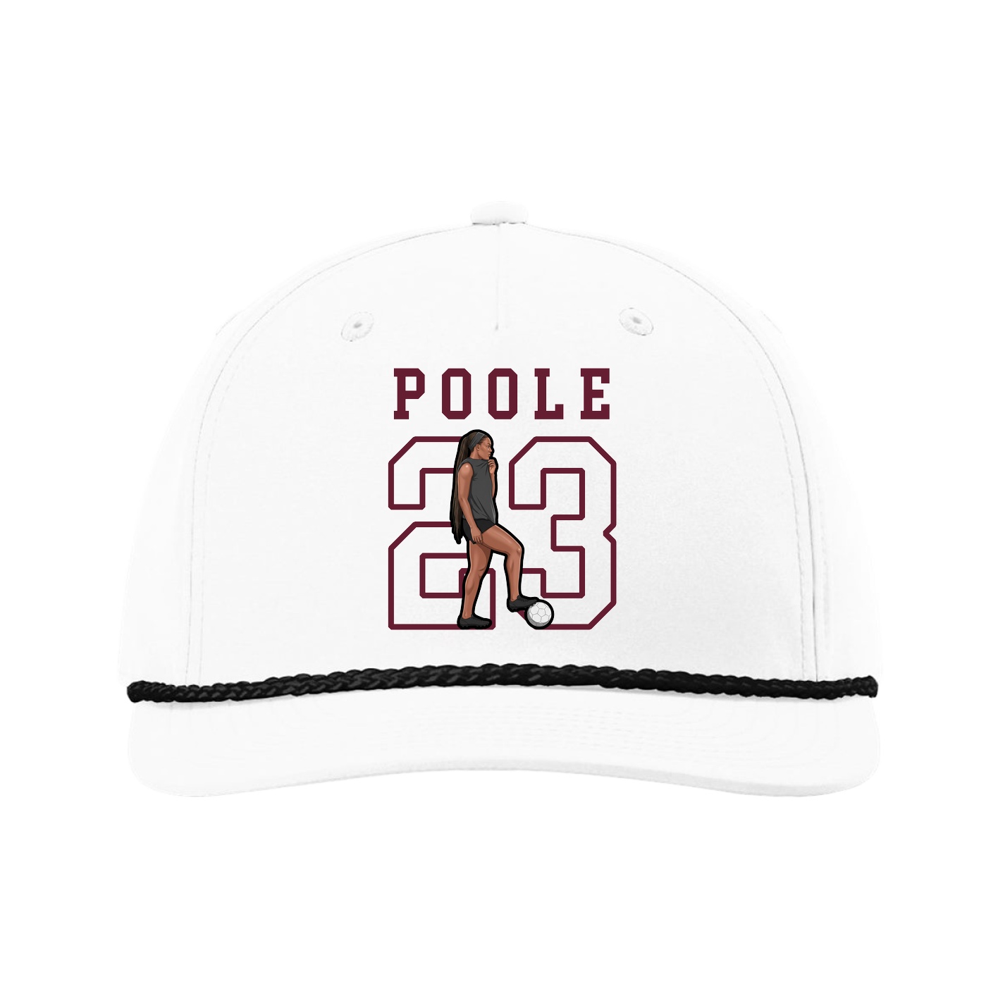 Five-Panel Classic Rope Cap — Shirsey in White