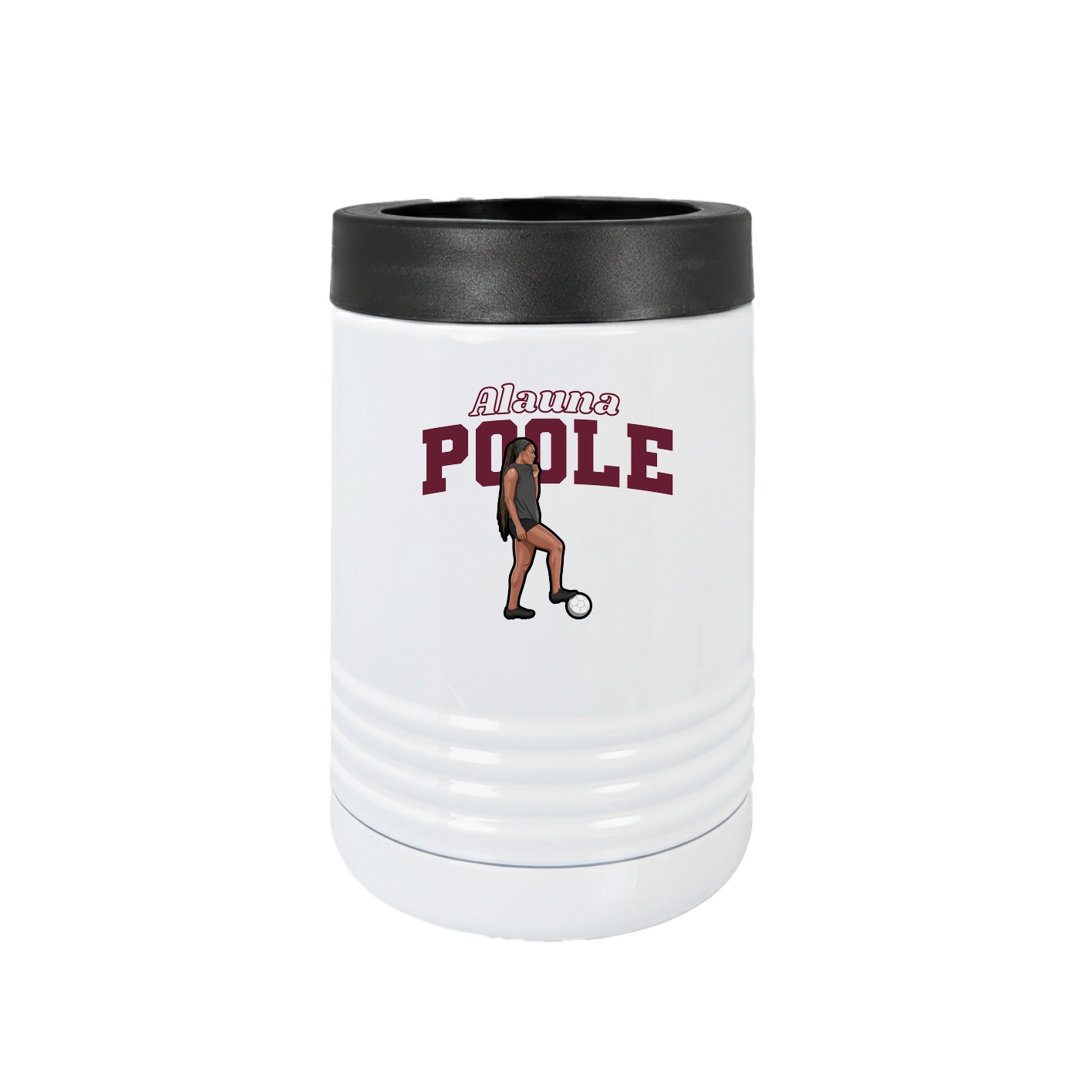 Beverage Holder — Name Arch in White