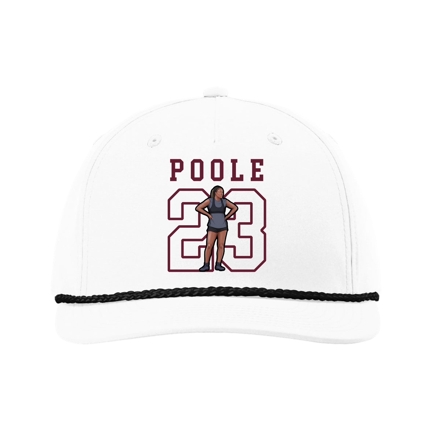 Five-Panel Classic Rope Cap — Shirsey in White