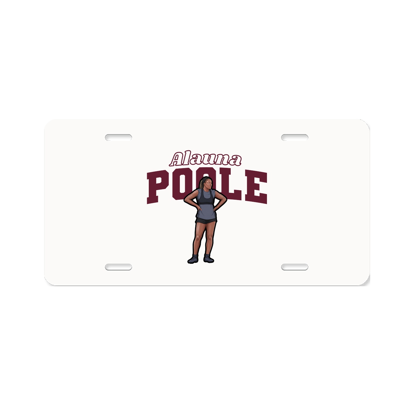 License Plate — Name Arch in Classic