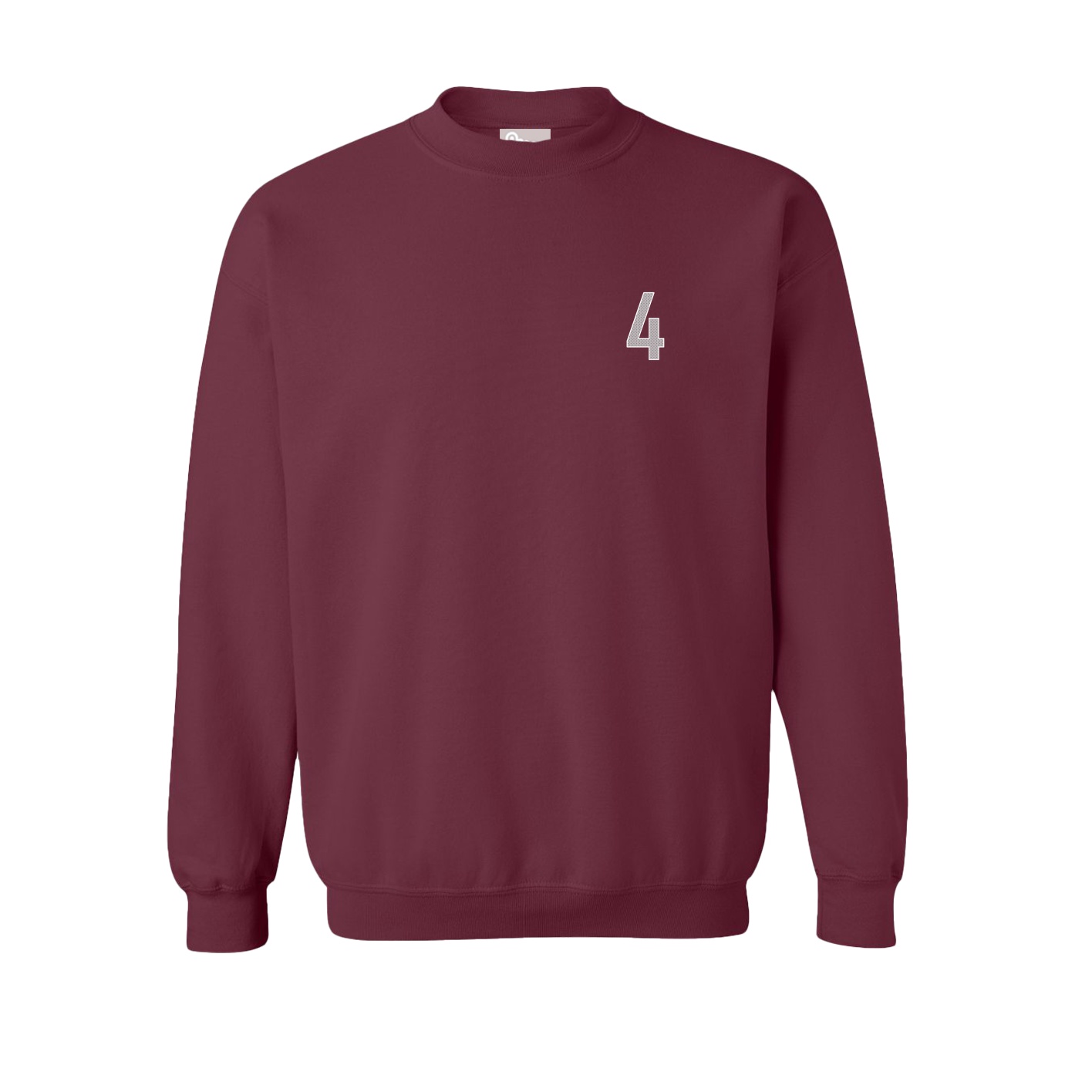 Fleece Crew — Front Shirsy in Maroon