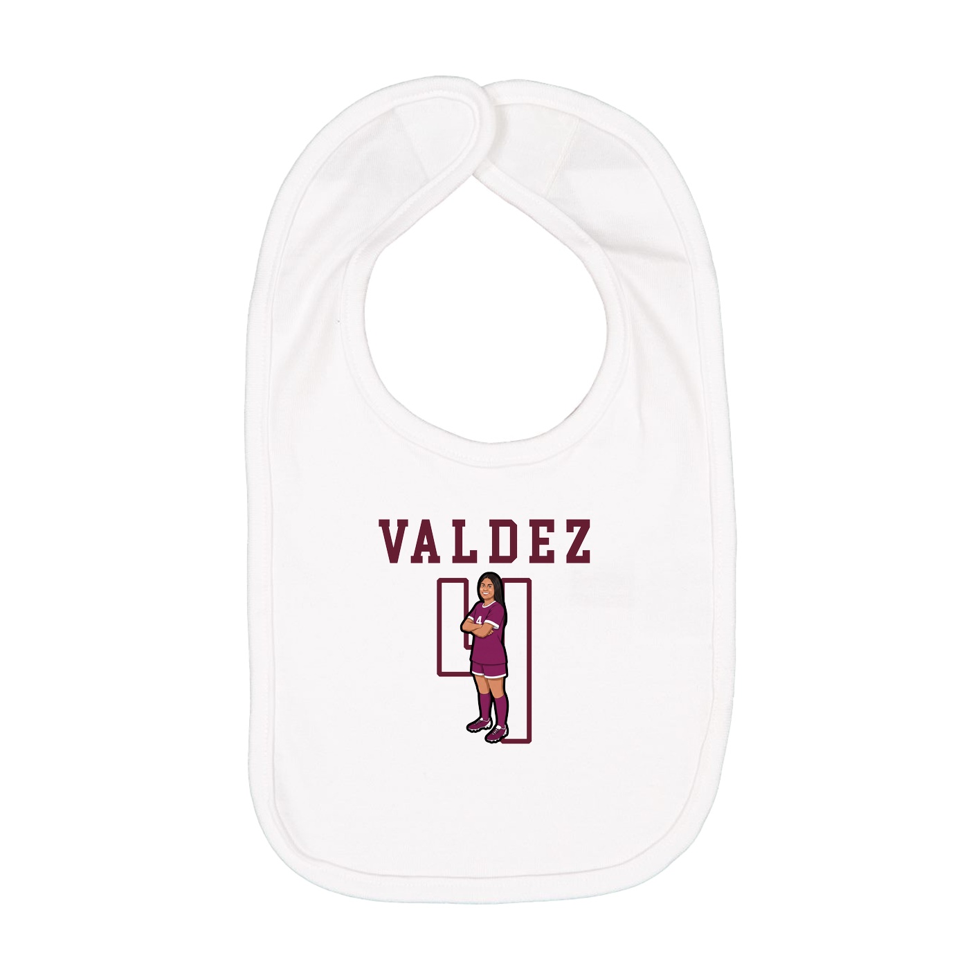 Infant Bib — Shirsey in White