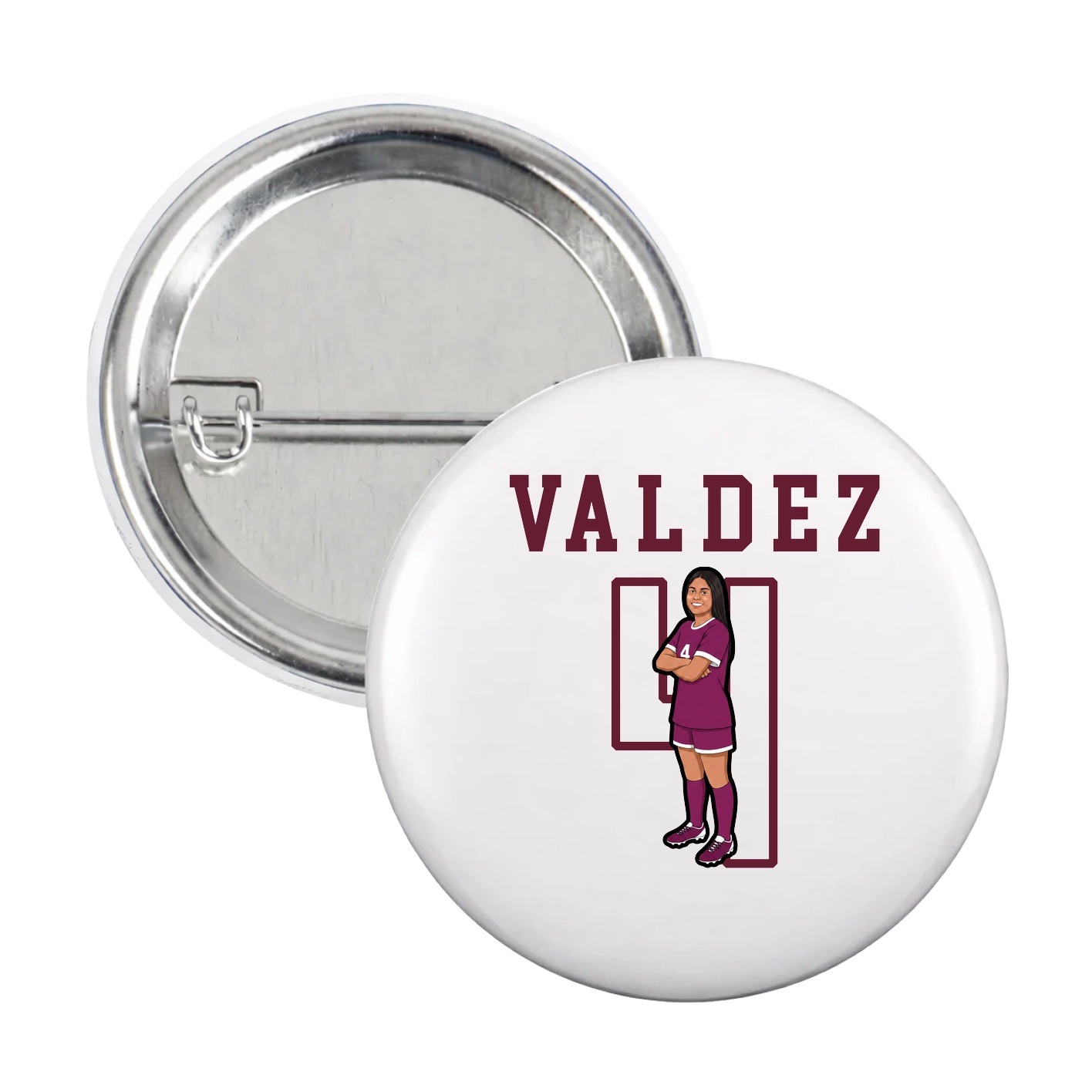 Game Day Button — Shirsey in White