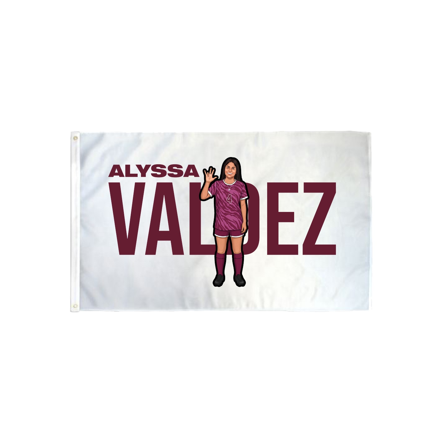 3x5 Flag — Player Name in Classic