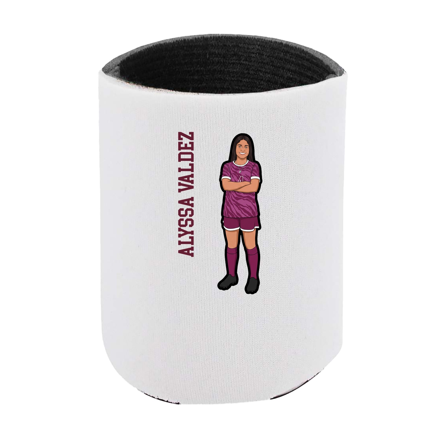 Can Holder — Name Vertical in White