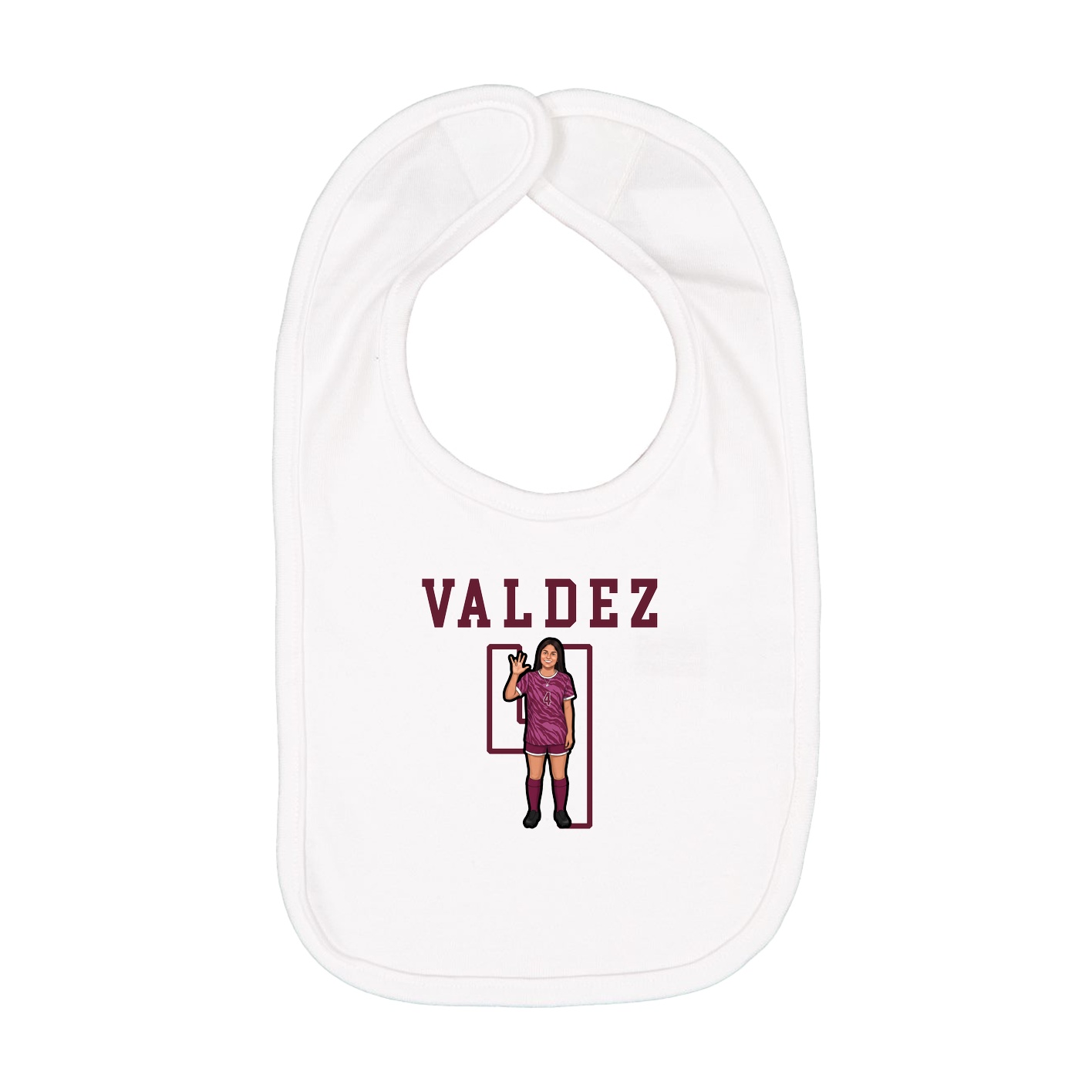 Infant Bib — Shirsey in White