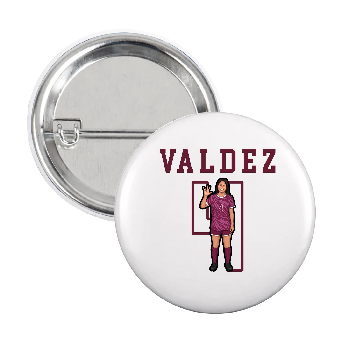 Game Day Button — Shirsey in White