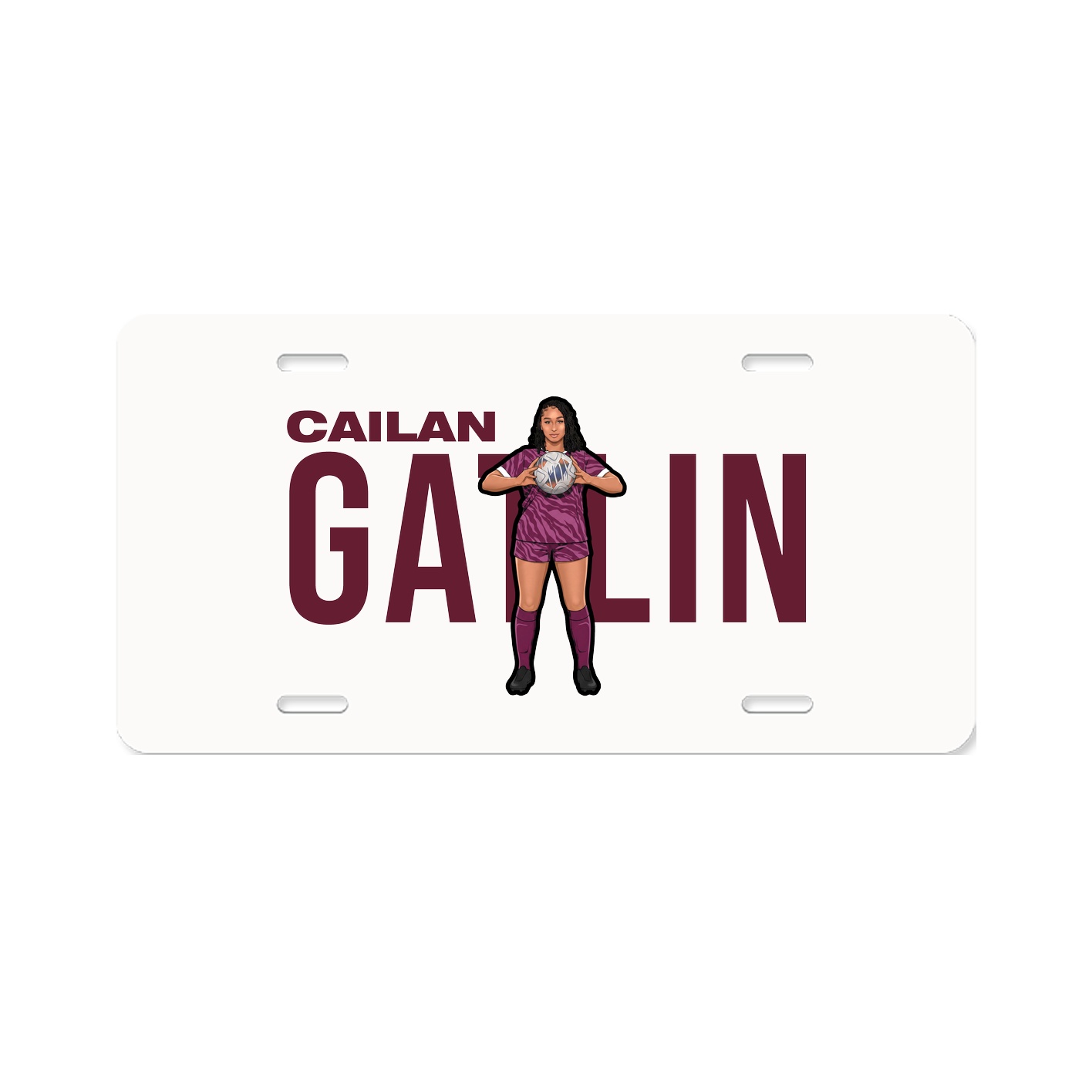 License Plate — Player Name in Classic