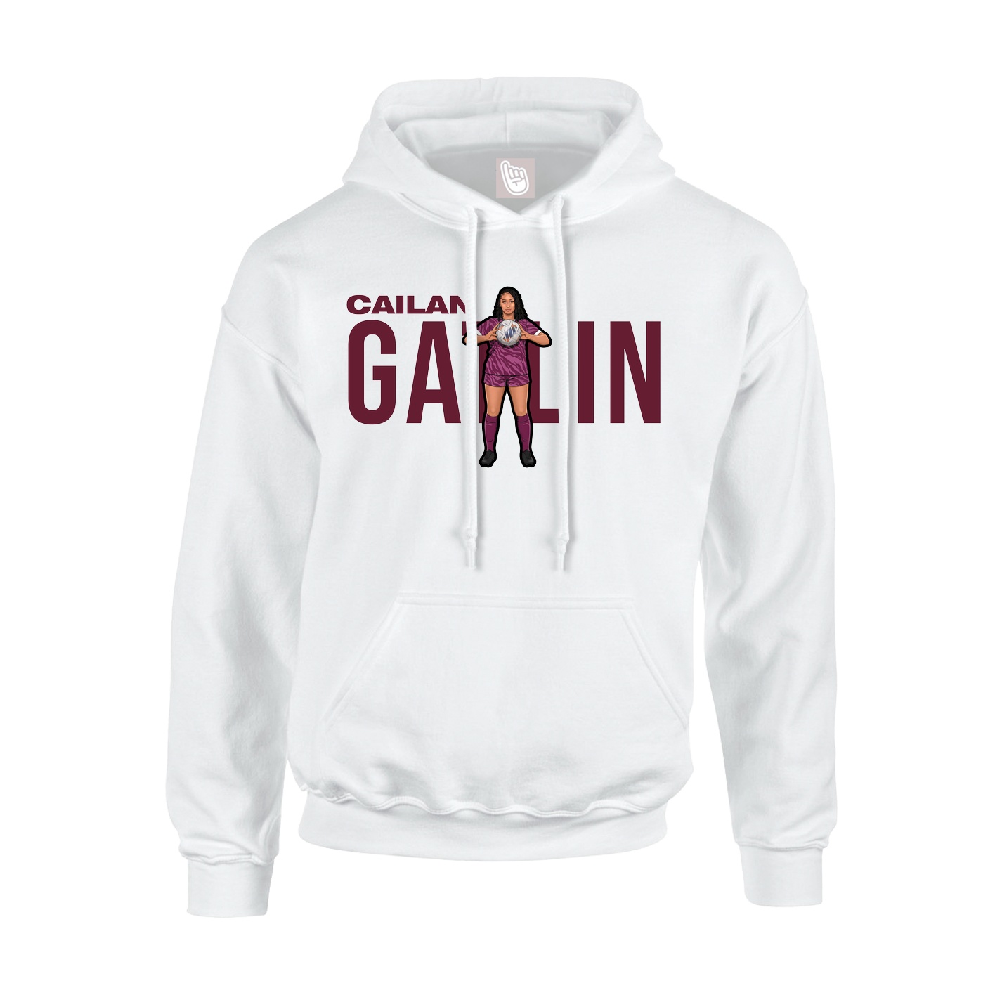 Hoodie — Player Name in White
