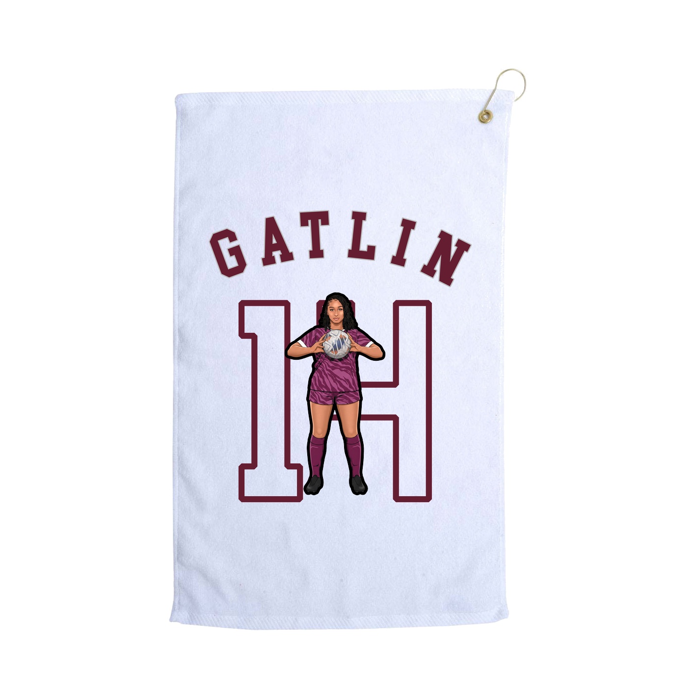 Golf Towel — Shirsey Arch in White
