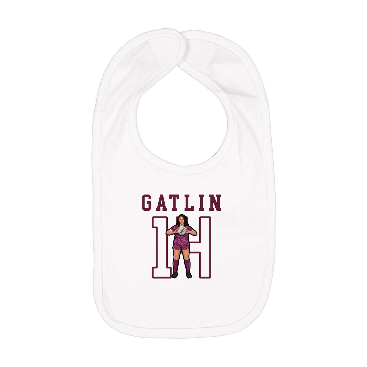 Infant Bib — Shirsey in White
