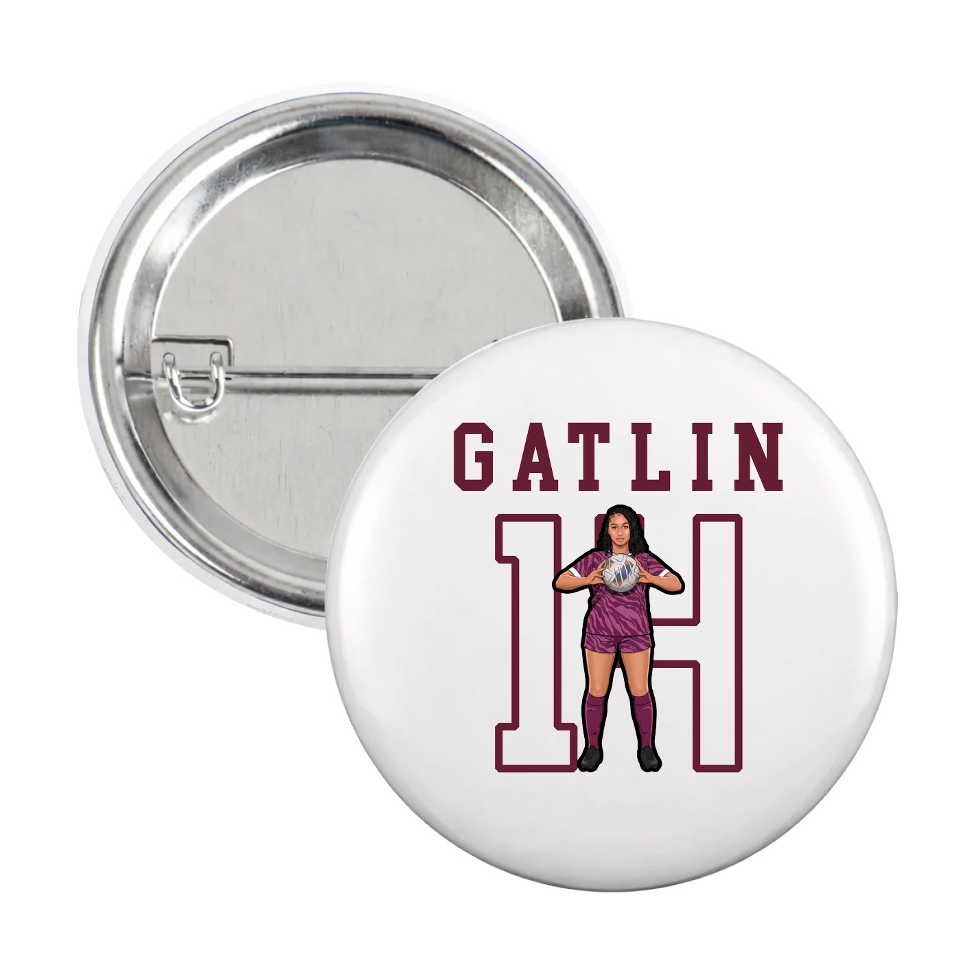 Game Day Button — Shirsey in White