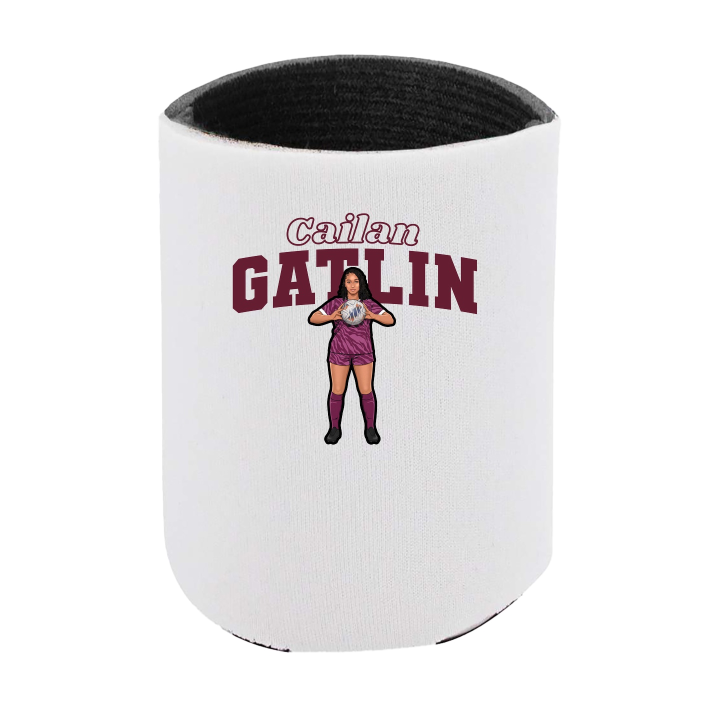 Can Holder — Name Arch in White