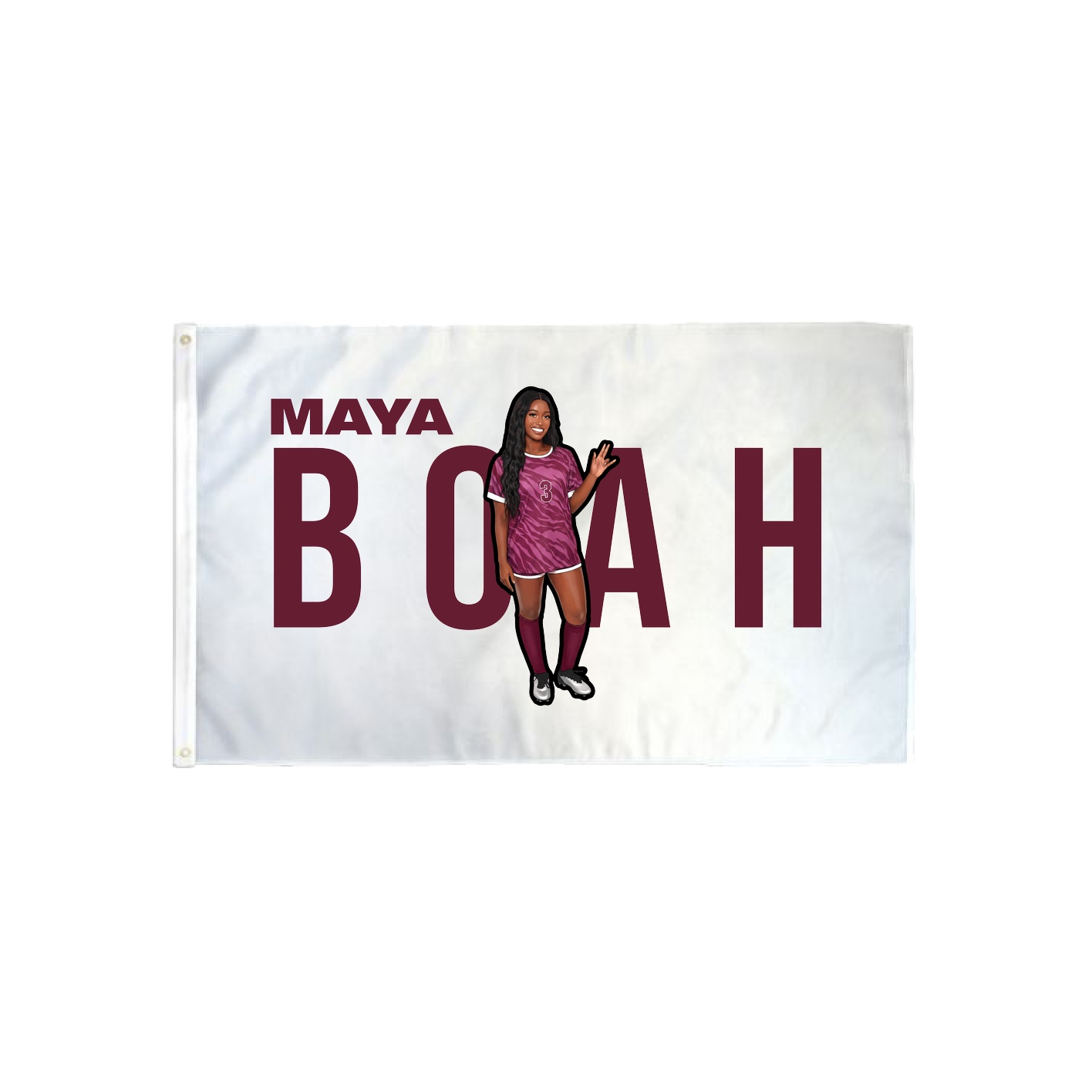 3x5 Flag — Player Name in Classic