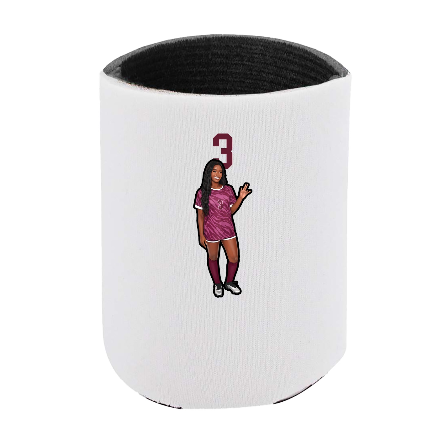 Can Holder — Number Top in White
